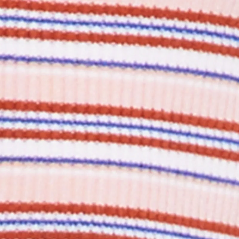 Striped Rib Knit Button Front Halter Top sold by Rainbow product image thumbnail 4