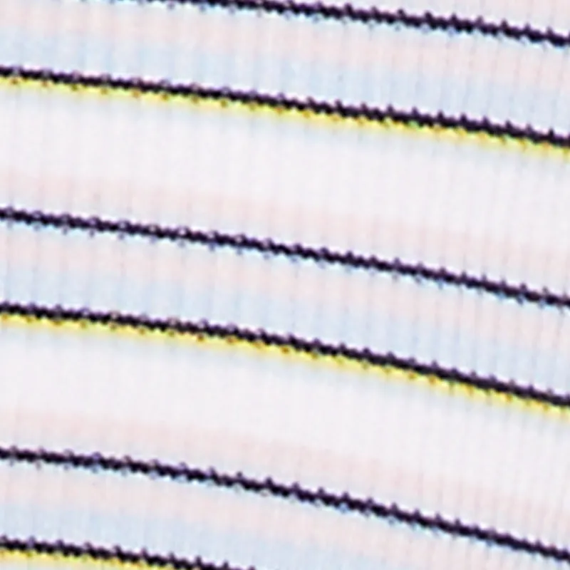 Striped Rib Knit Button Front Halter Top sold by Rainbow product image thumbnail 4