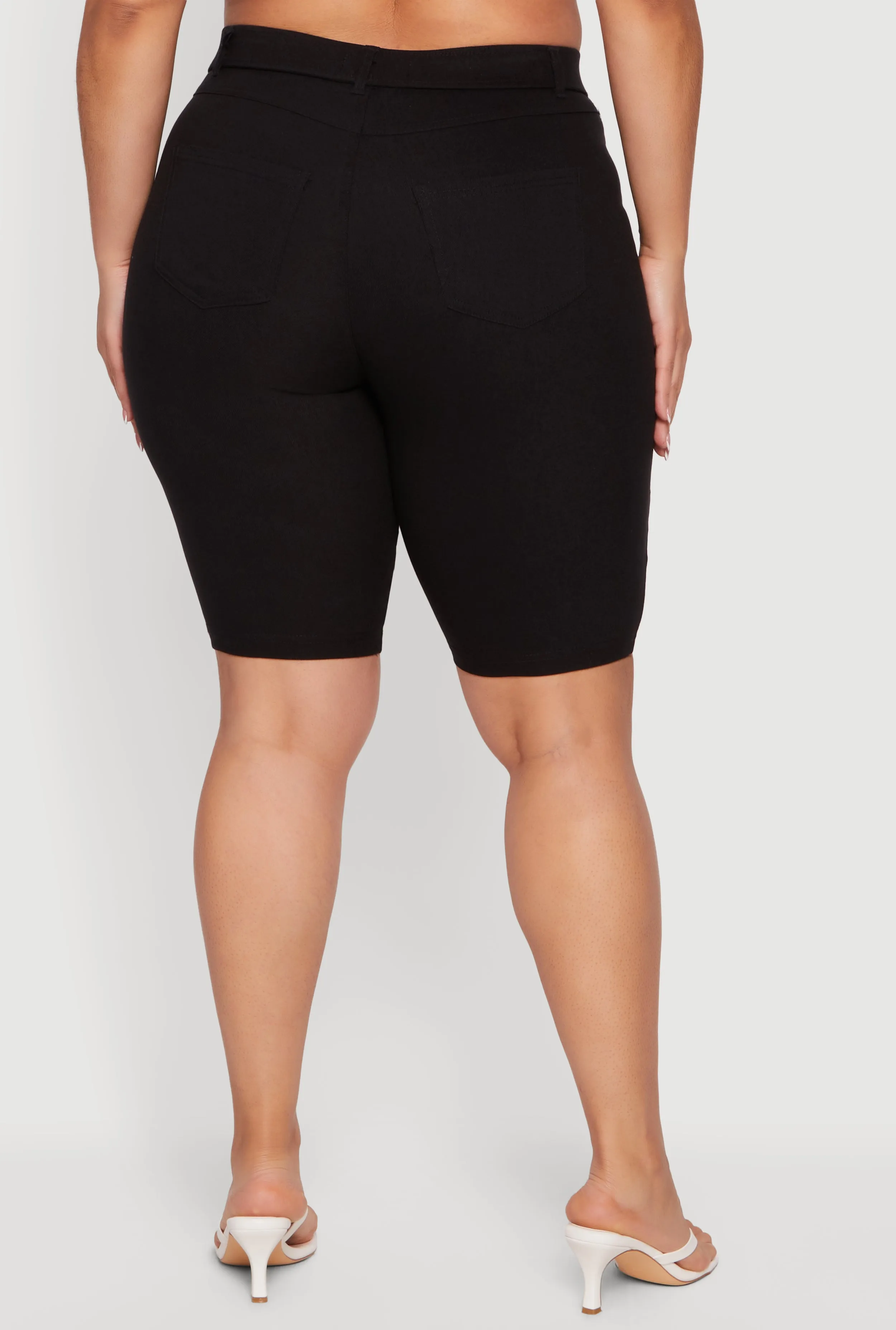 Plus Size Pull On Bermuda Shorts with Cell Phone Pockets sold by Rainbow product image thumbnail 5