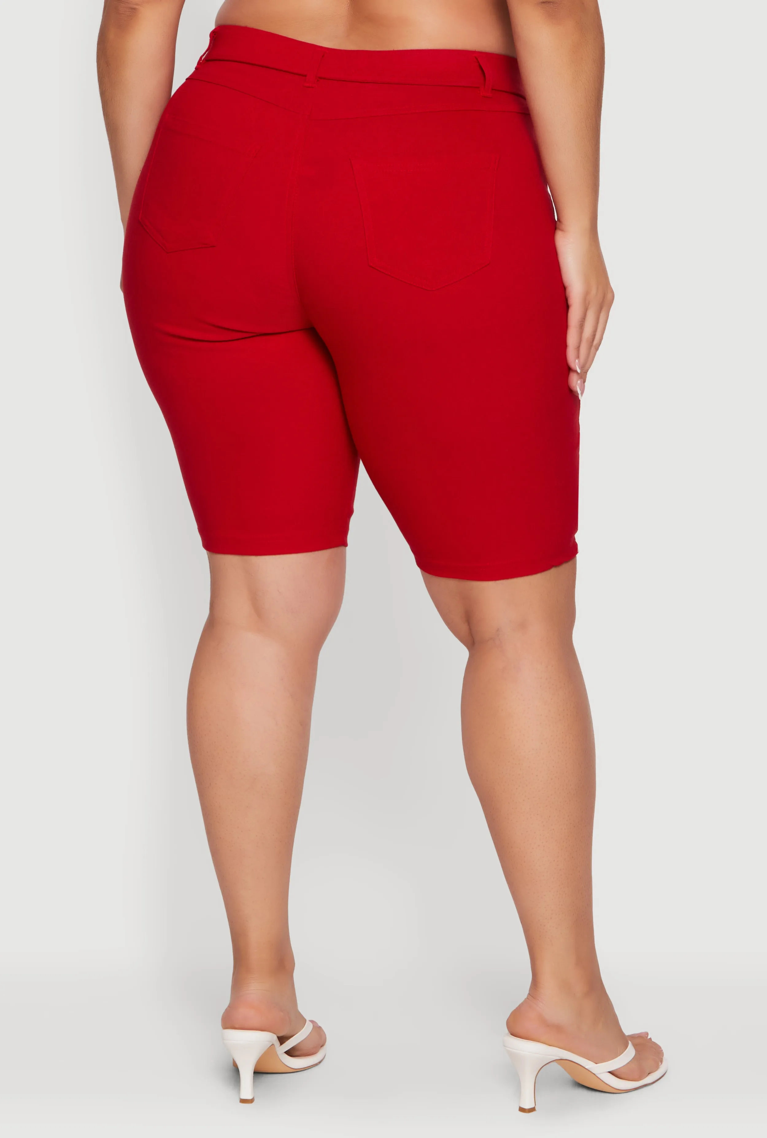 Plus Size Pull On Bermuda Shorts with Cell Phone Pockets sold by Rainbow product image thumbnail 5