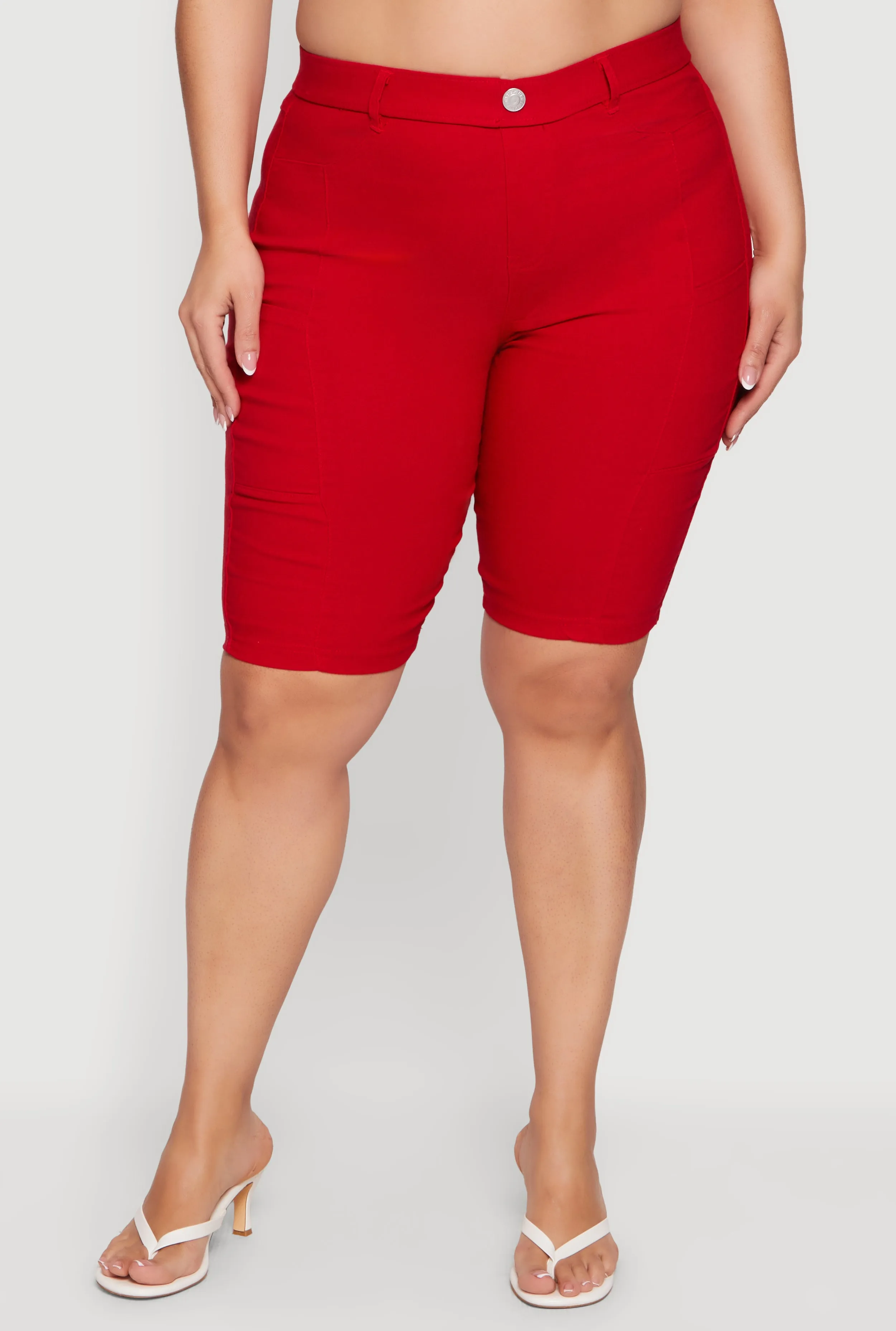 Plus Size Pull On Bermuda Shorts with Cell Phone Pockets sold by Rainbow product image thumbnail 3