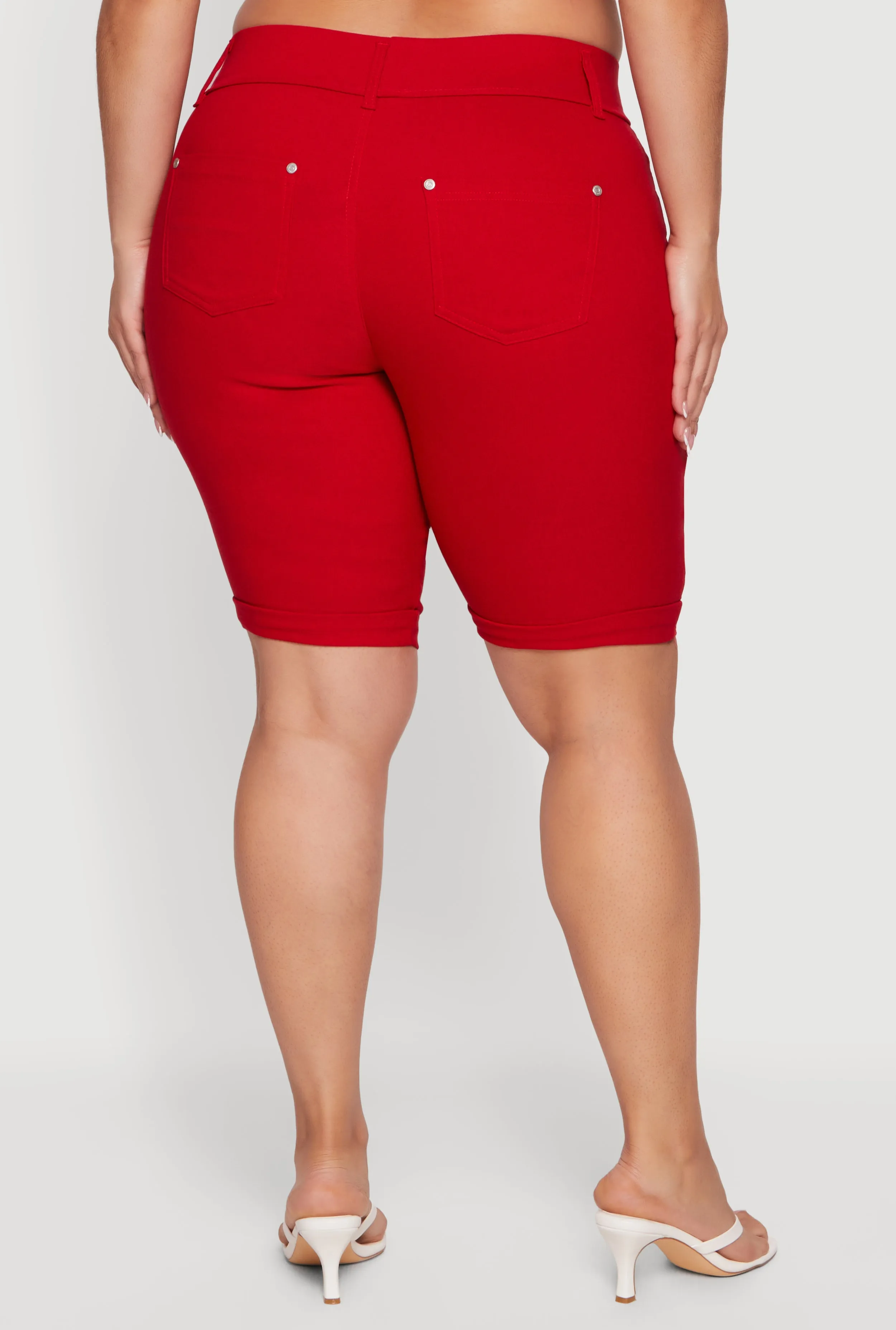 Plus Size Hyper Stretch Pull On Bermuda Shorts sold by Rainbow product image thumbnail 5