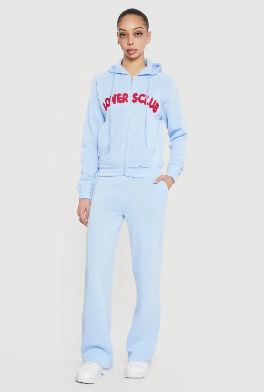 Chenille Lovers Club Graphic Drawstring Waist Joggers sold by Rainbow