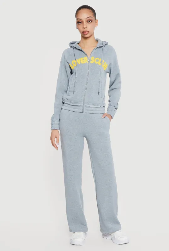 Chenille Lovers Club Graphic Drawstring Waist Joggers made by Rainbow
