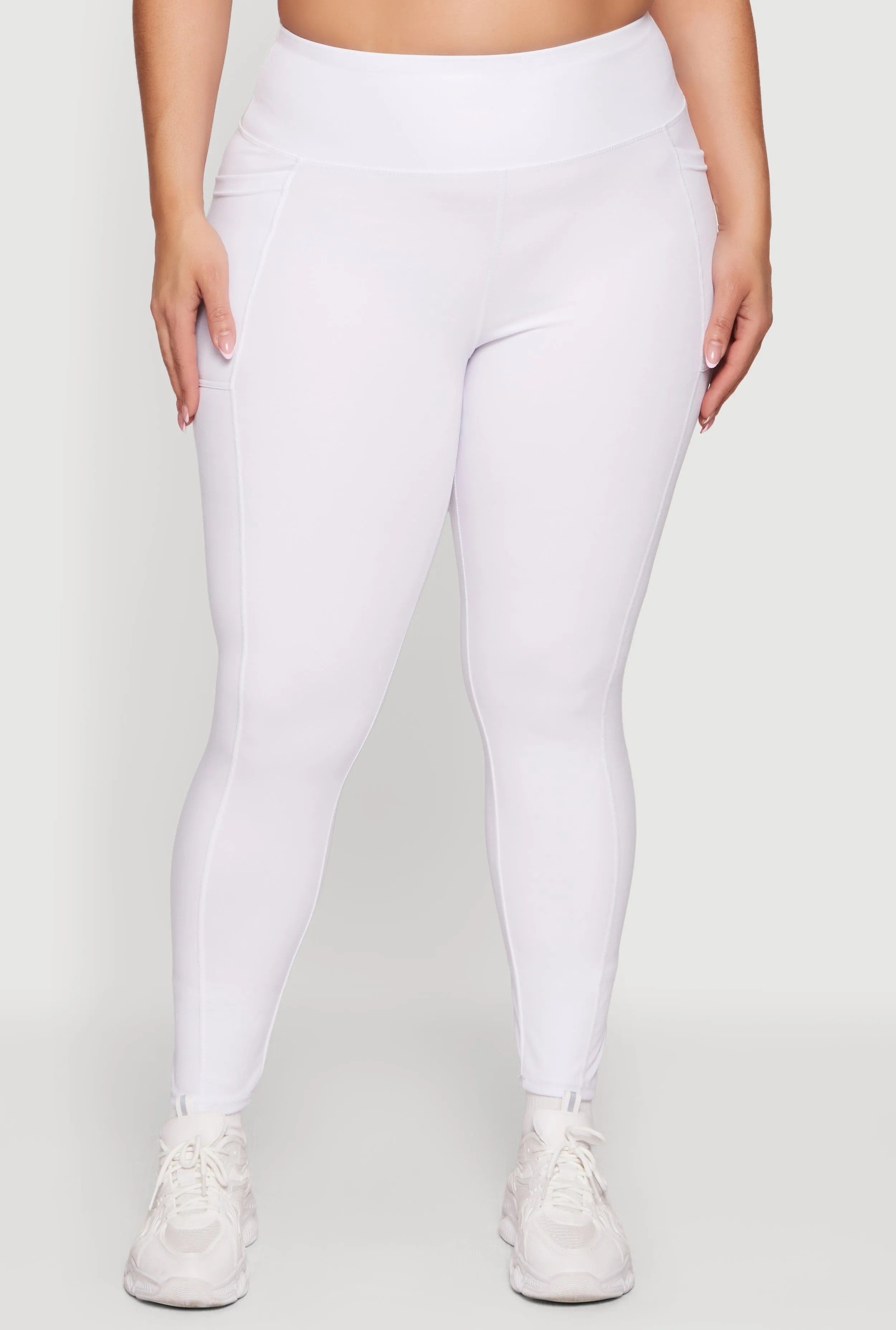 Plus Size High Waisted Cell Phone Pocket Leggings sold by Rainbow product image thumbnail 3