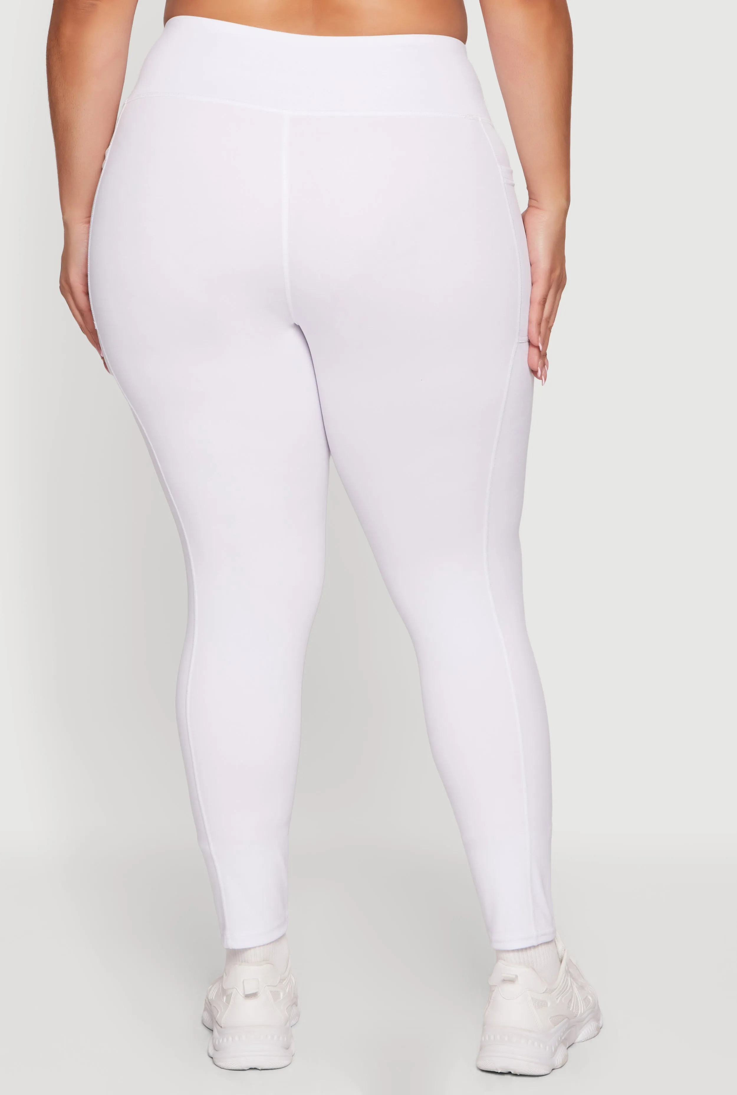 Plus Size High Waisted Cell Phone Pocket Leggings sold by Rainbow product image thumbnail 5