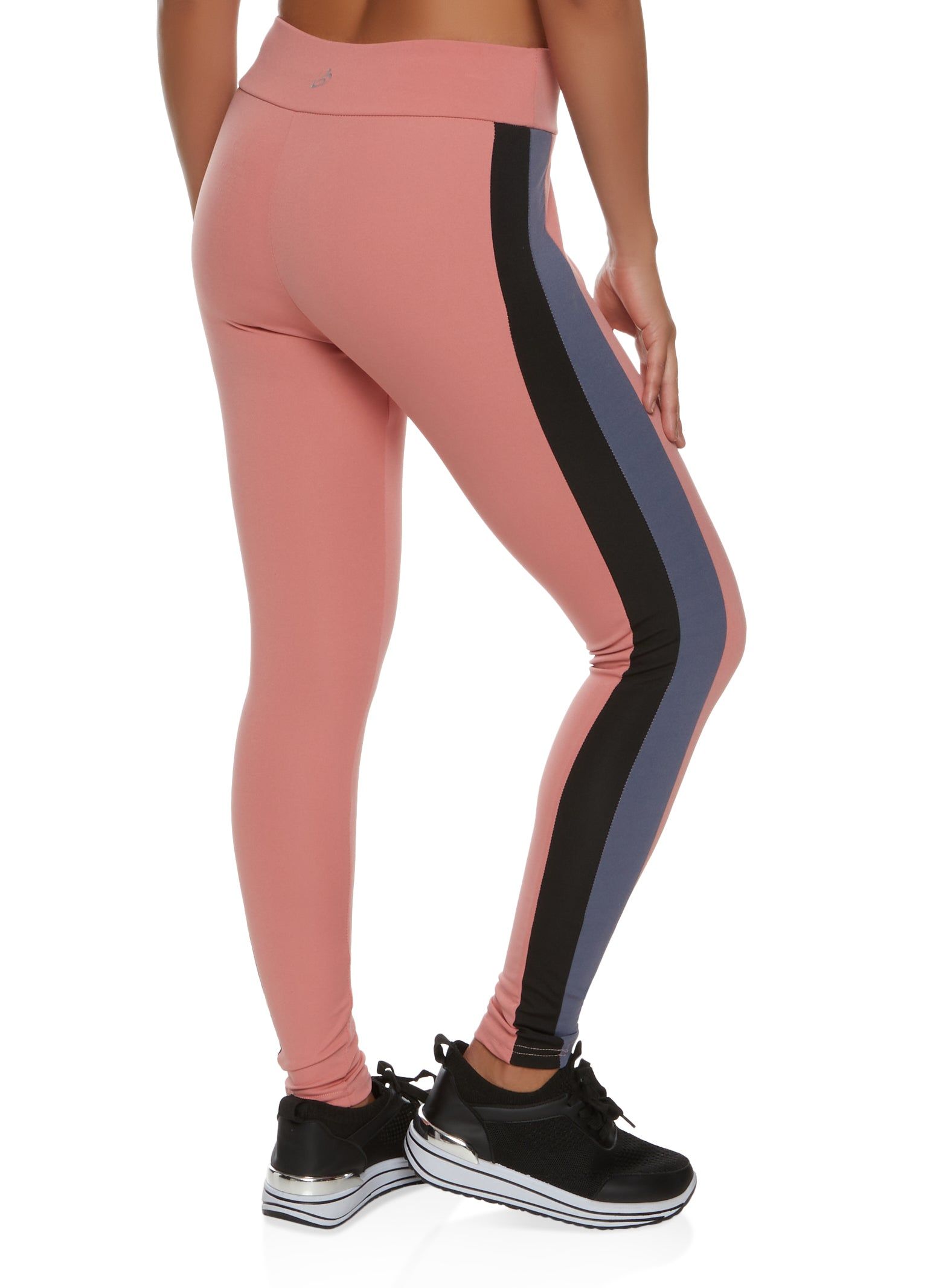 Color Block High Waist Active Leggings sold by Rainbow product image thumbnail 2