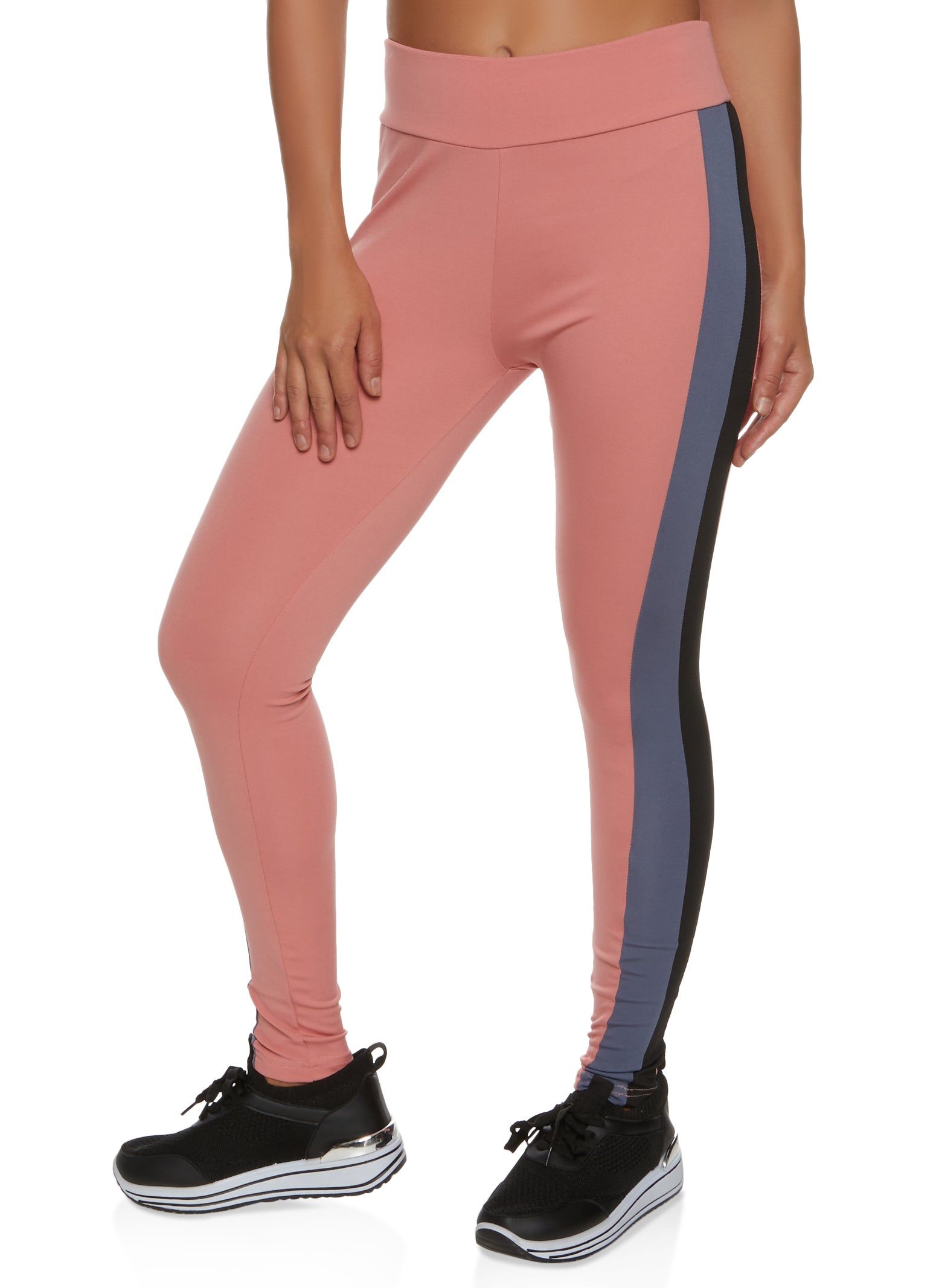 Color Block High Waist Active Leggings sold by Rainbow