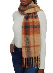 Plaid Oversize Scarf sold by Rainbow
