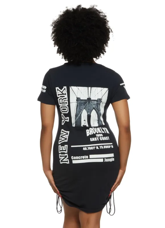 Plus Size Brooklyn 1995 East Coast T Shirt Dress sold by Rainbow