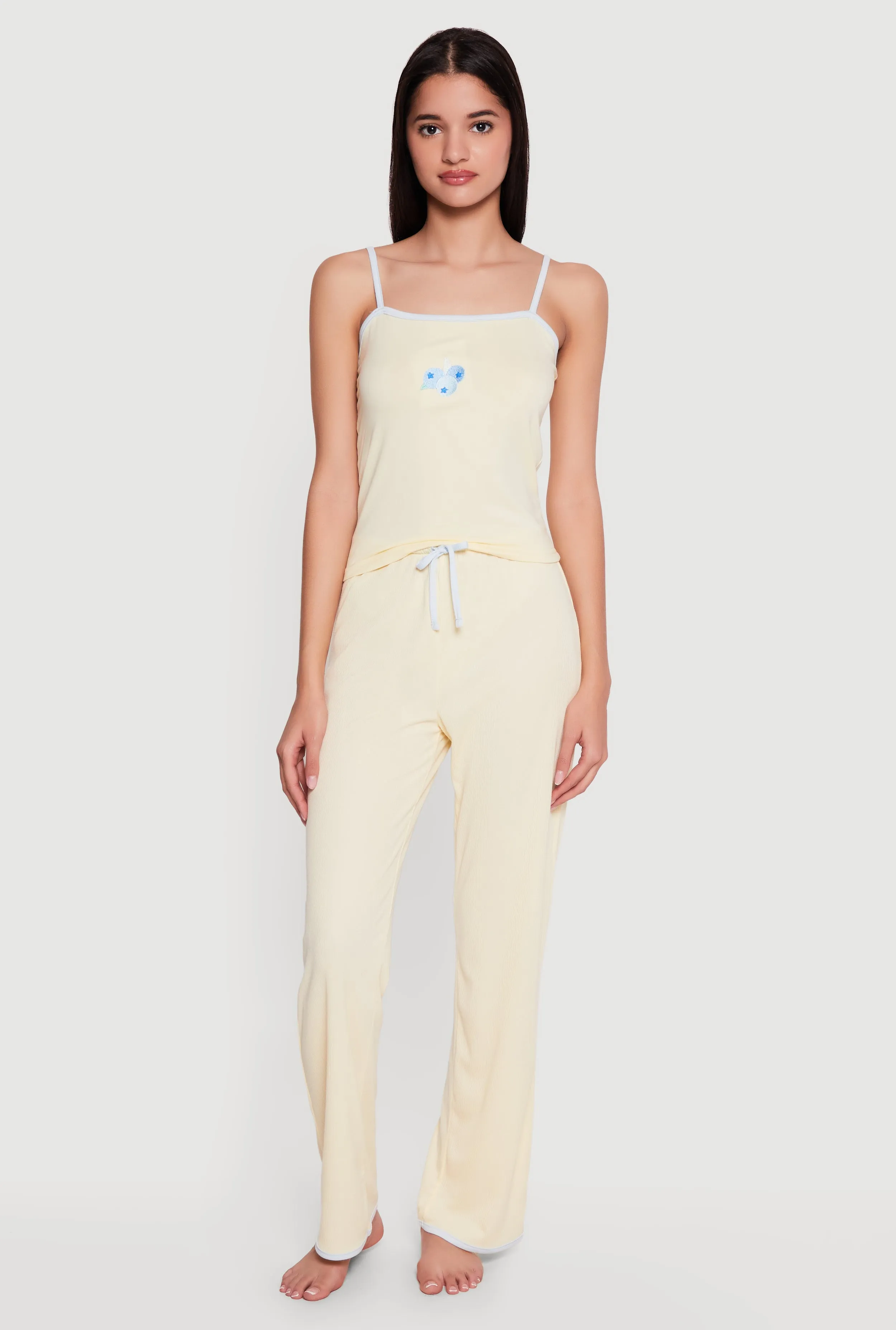 Blueberry Graphic Pajama Cami and Pants Set sold by Rainbow