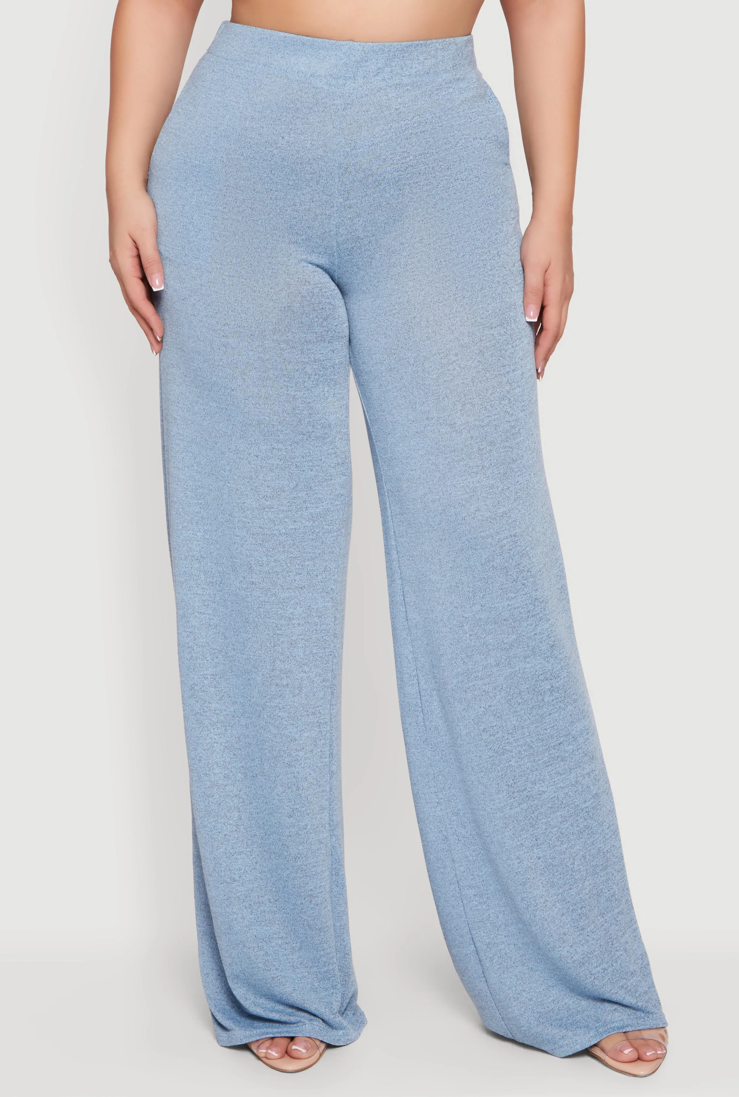 Plus Size High Waisted Wide Leg Pants sold by Rainbow product image thumbnail 3