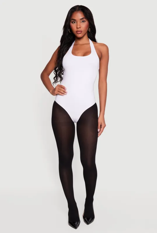Scoop Neck Halter Bodysuit sold by Rainbow