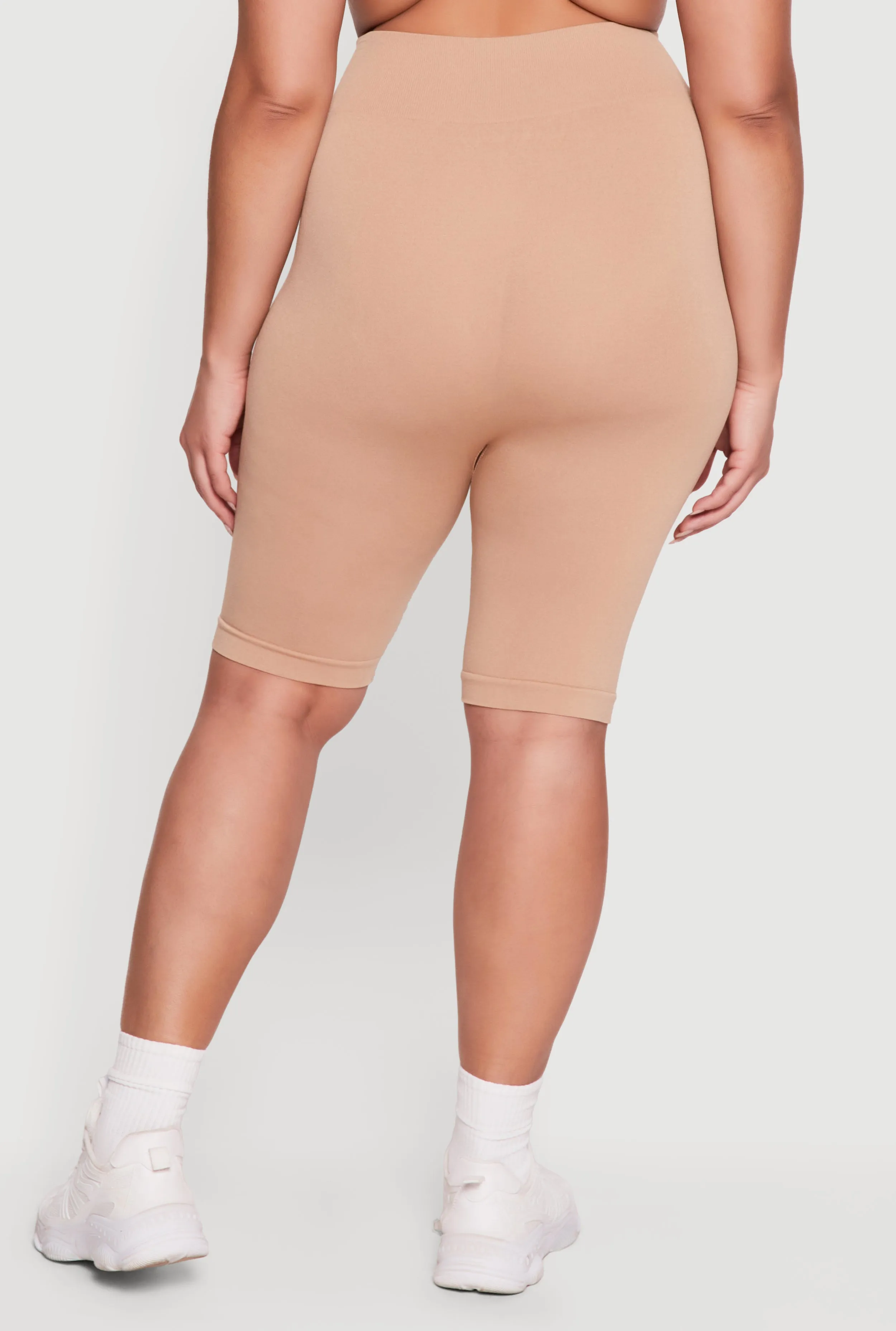 Plus Size High Waisted Seamless Bike Shorts sold by Rainbow product image thumbnail 5