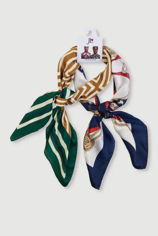 Assorted Patterned Multiway Scarf 2 Pack sold by Rainbow