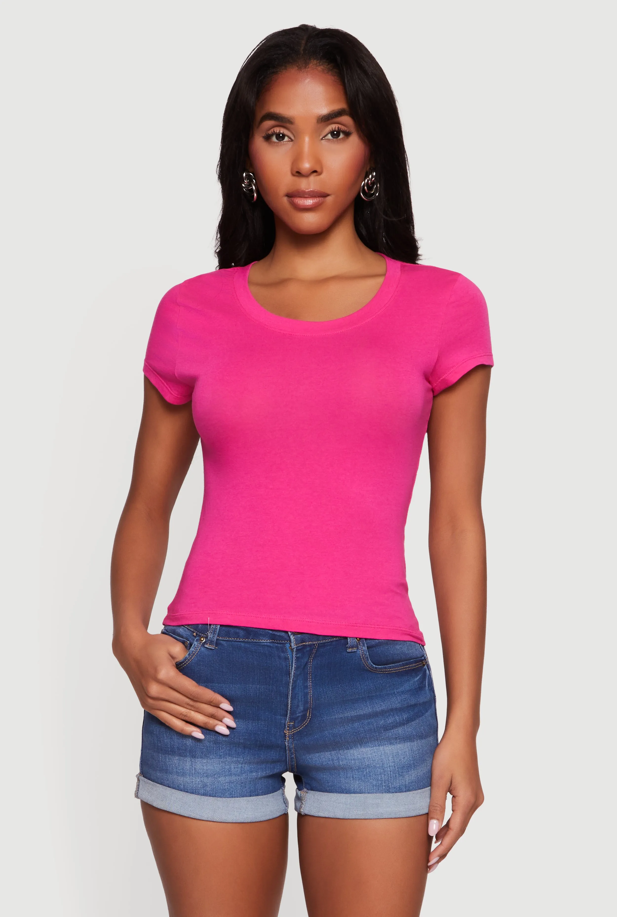 Basic Short Sleeve T-Shirt sold by Rainbow product image thumbnail 2