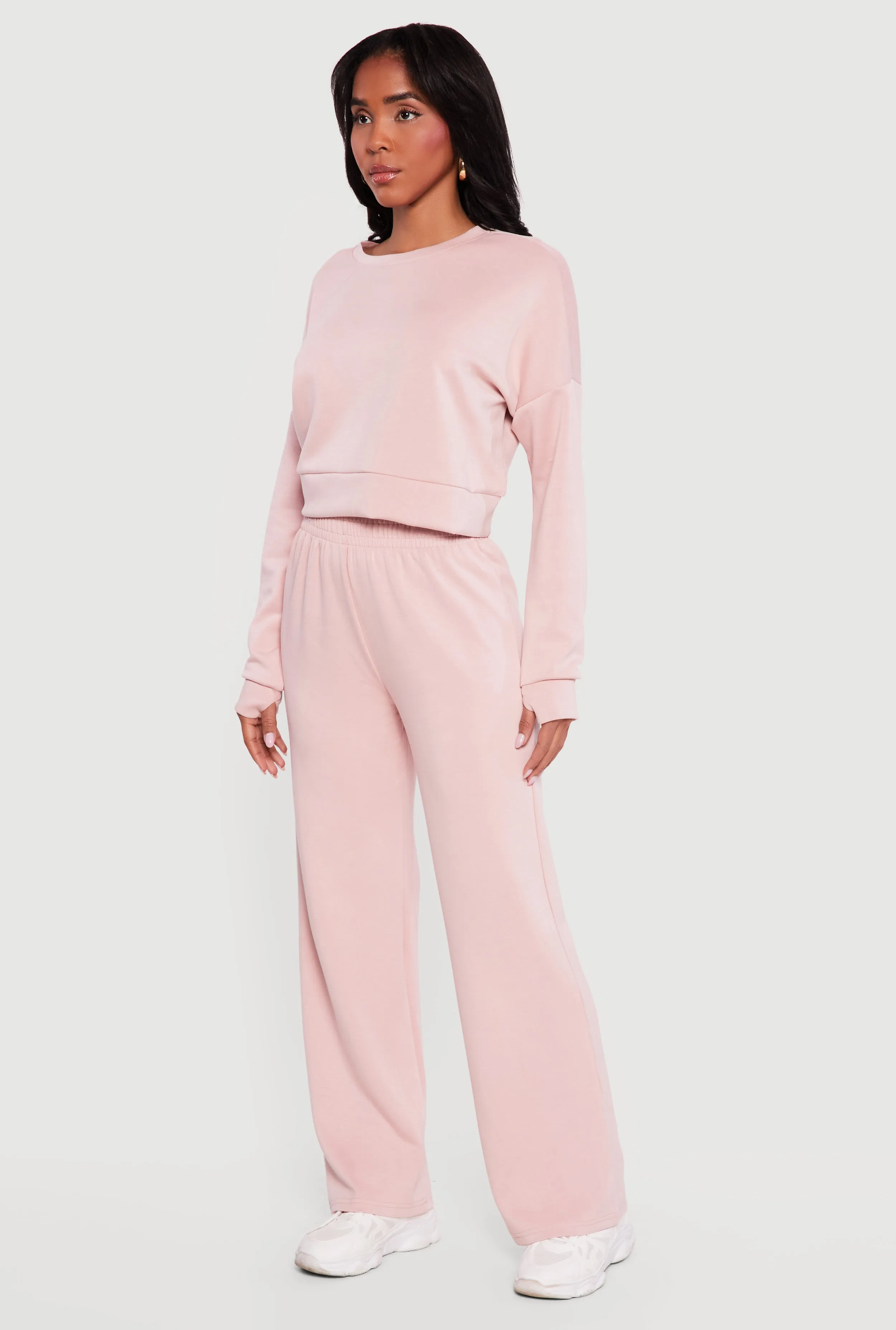 Solid Elastic Waist Pull On Sweatpants sold by Rainbow product image thumbnail 2
