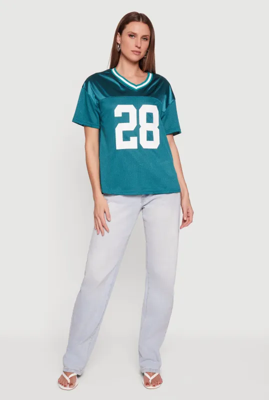 28 Graphic Mesh Football Jersey sold by Rainbow