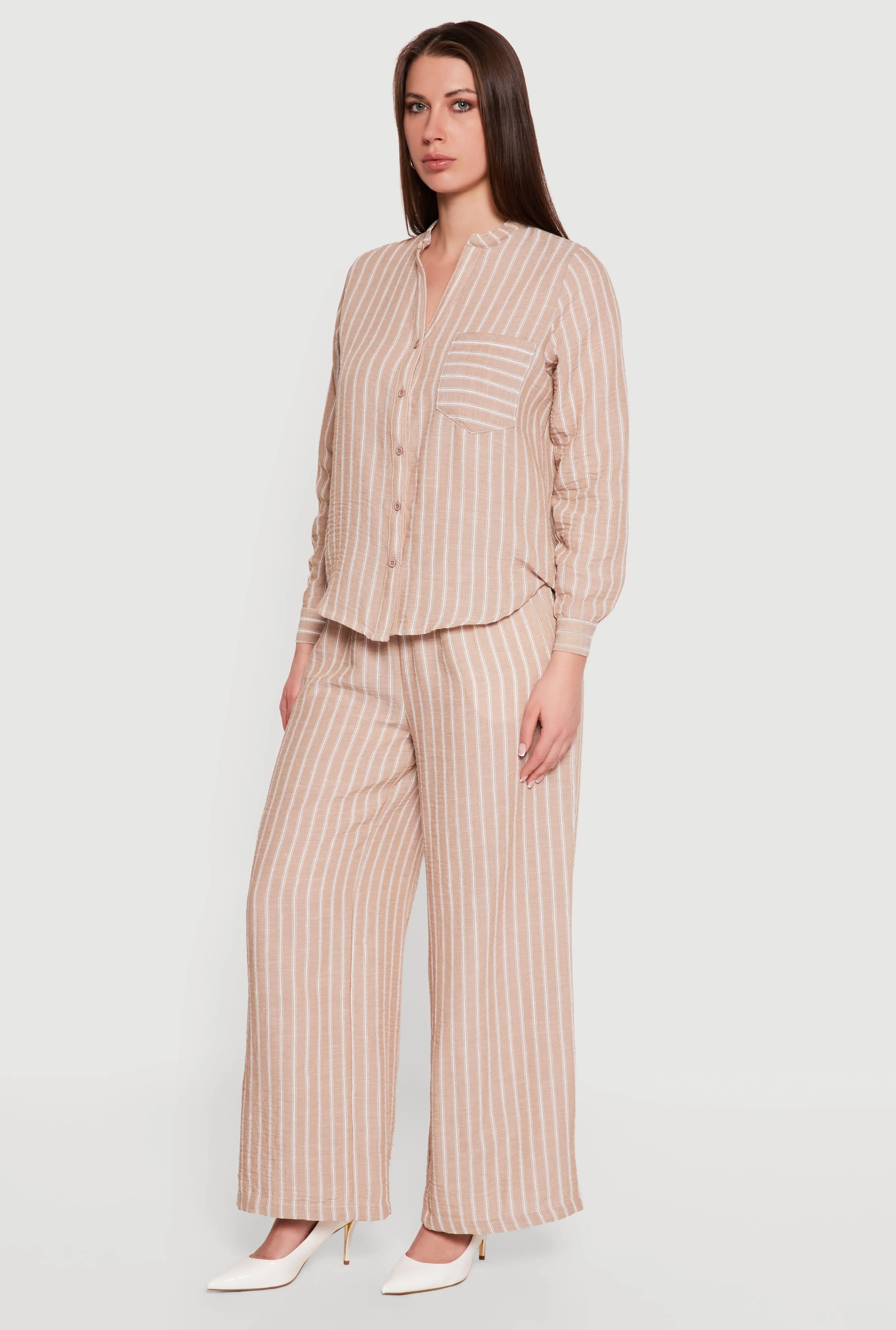 Striped Pull On Wide Leg Pants sold by Rainbow product image thumbnail 2