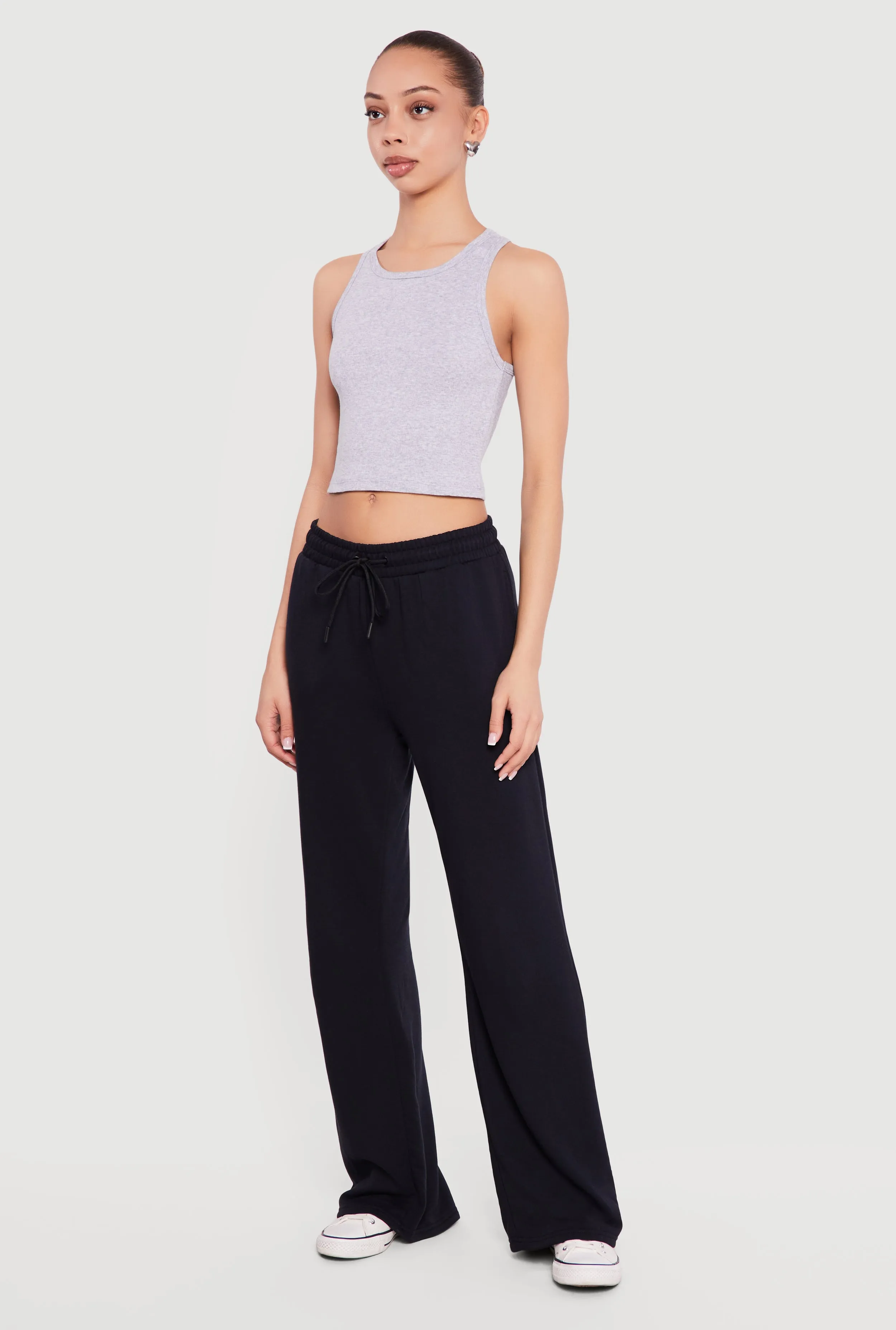 High Waisted Sweatpants with Drawstring Waist sold by Rainbow product image thumbnail 2