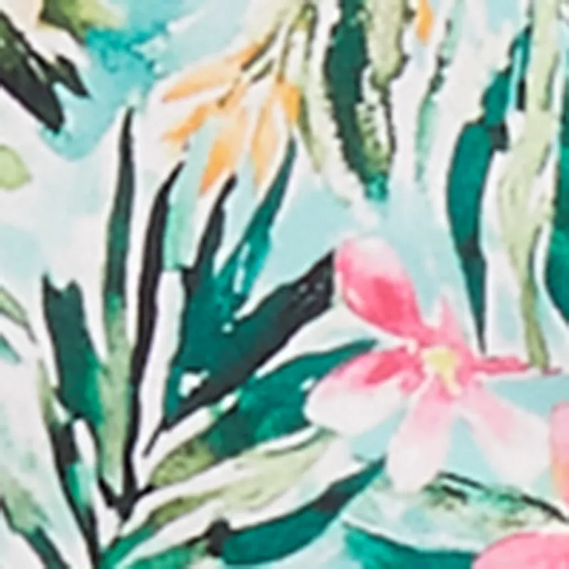 Plus Size Tropical Floral Side Slit Bustier Maxi Dress sold by Rainbow product image thumbnail 4