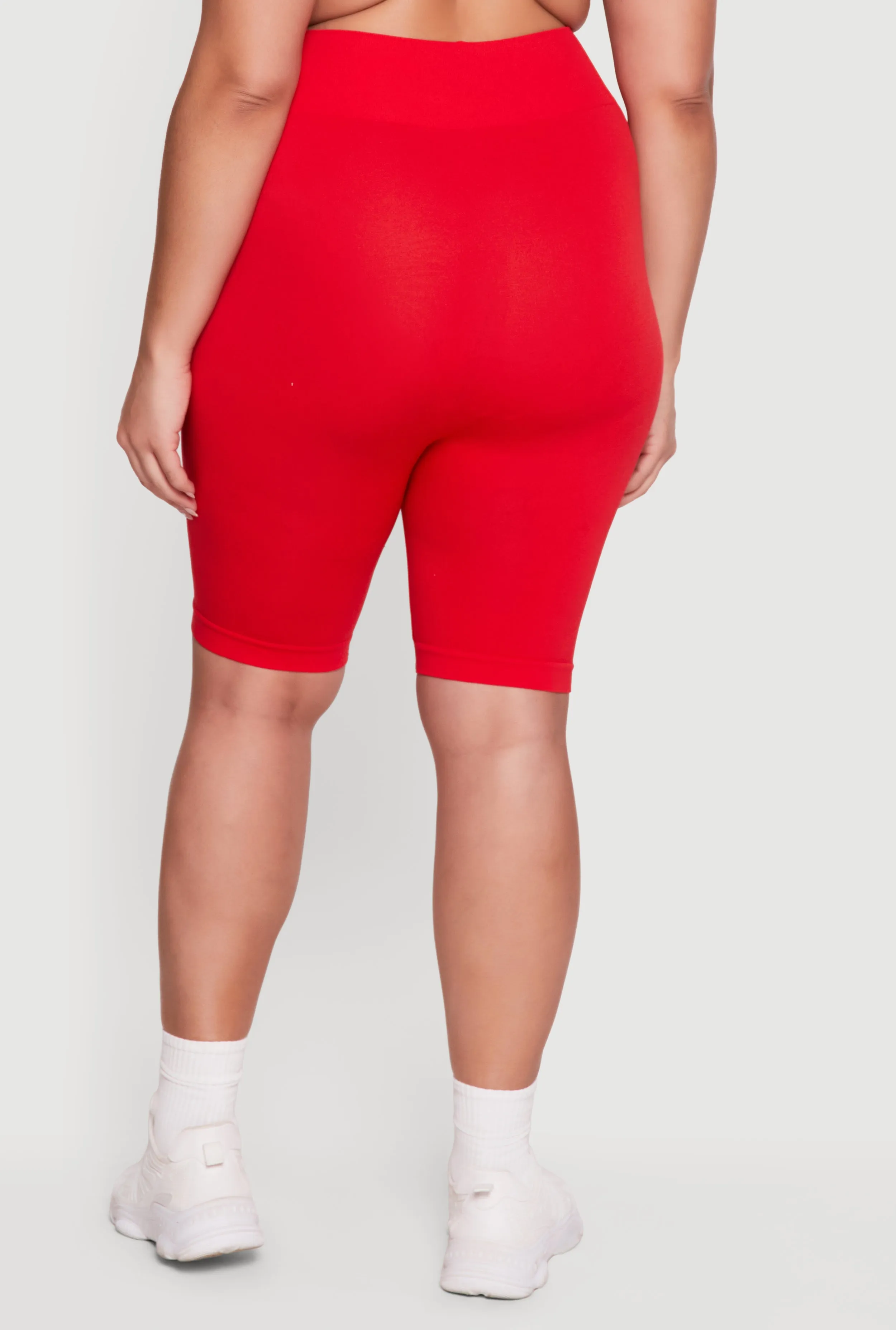 Plus Size High Waisted Seamless Bike Shorts sold by Rainbow product image thumbnail 5