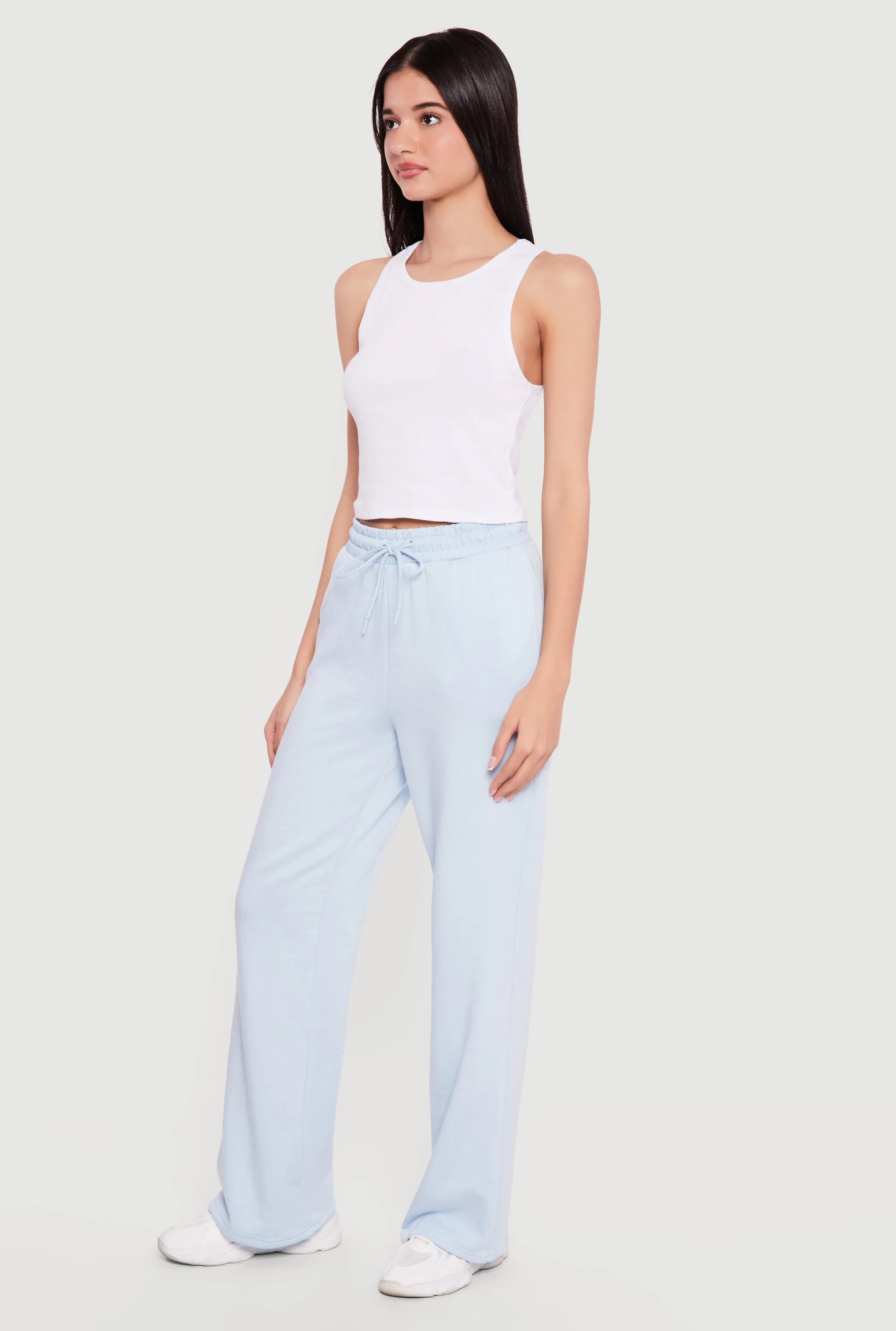 High Waisted Sweatpants with Drawstring Waist sold by Rainbow product image thumbnail 2