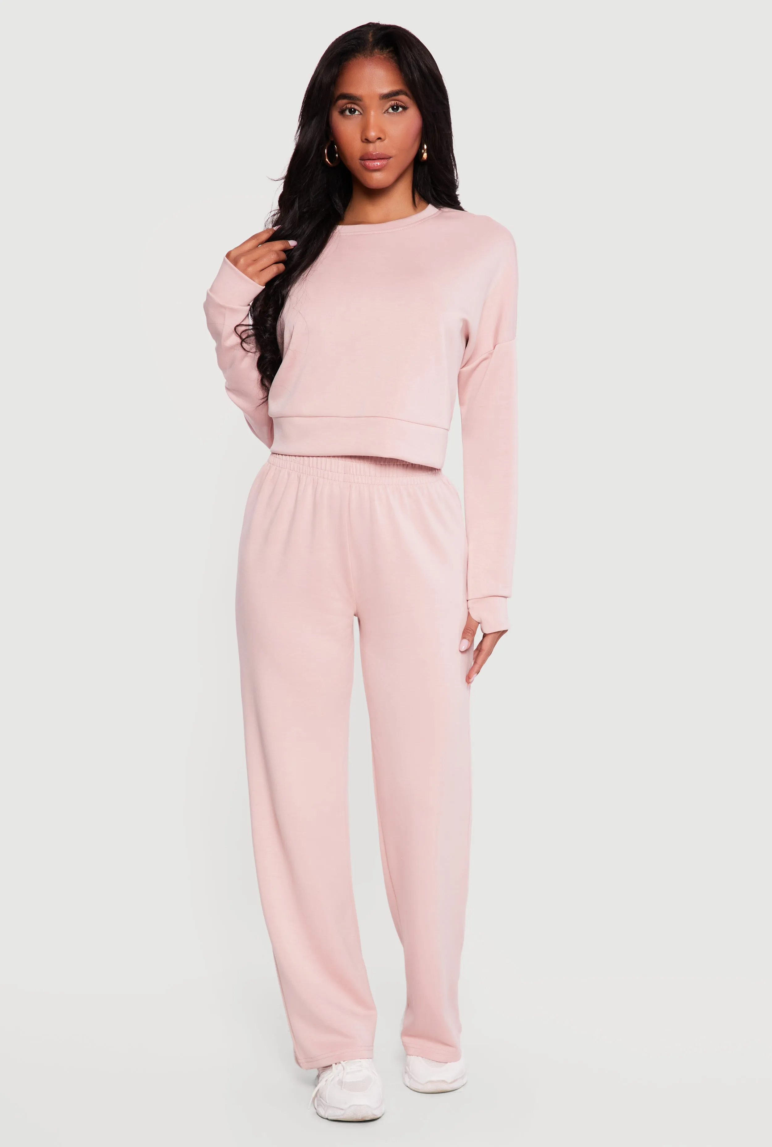 Solid Elastic Waist Pull On Sweatpants sold by Rainbow product image thumbnail 2
