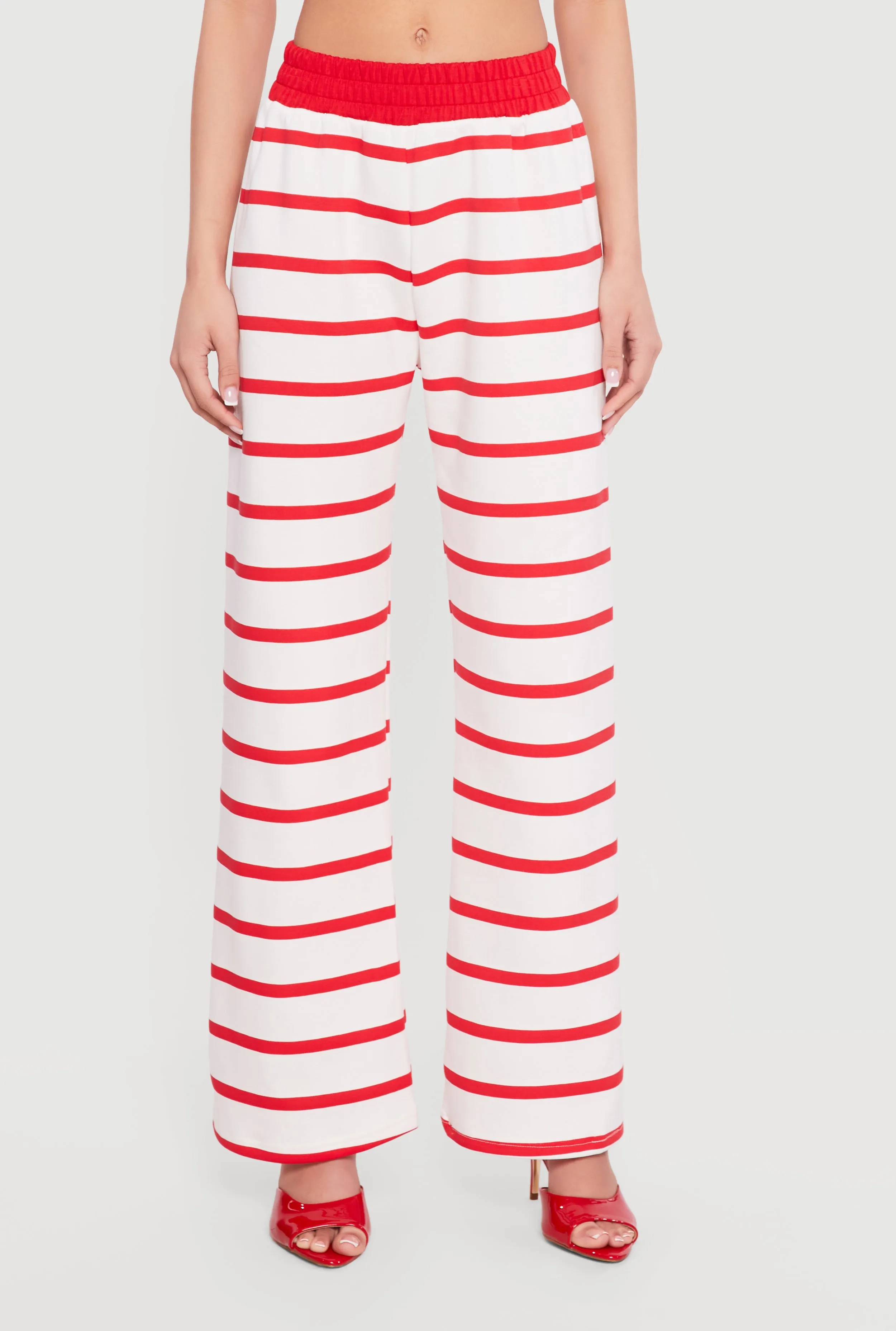 High Waisted Striped Wide Leg Pants sold by Rainbow product image thumbnail 3