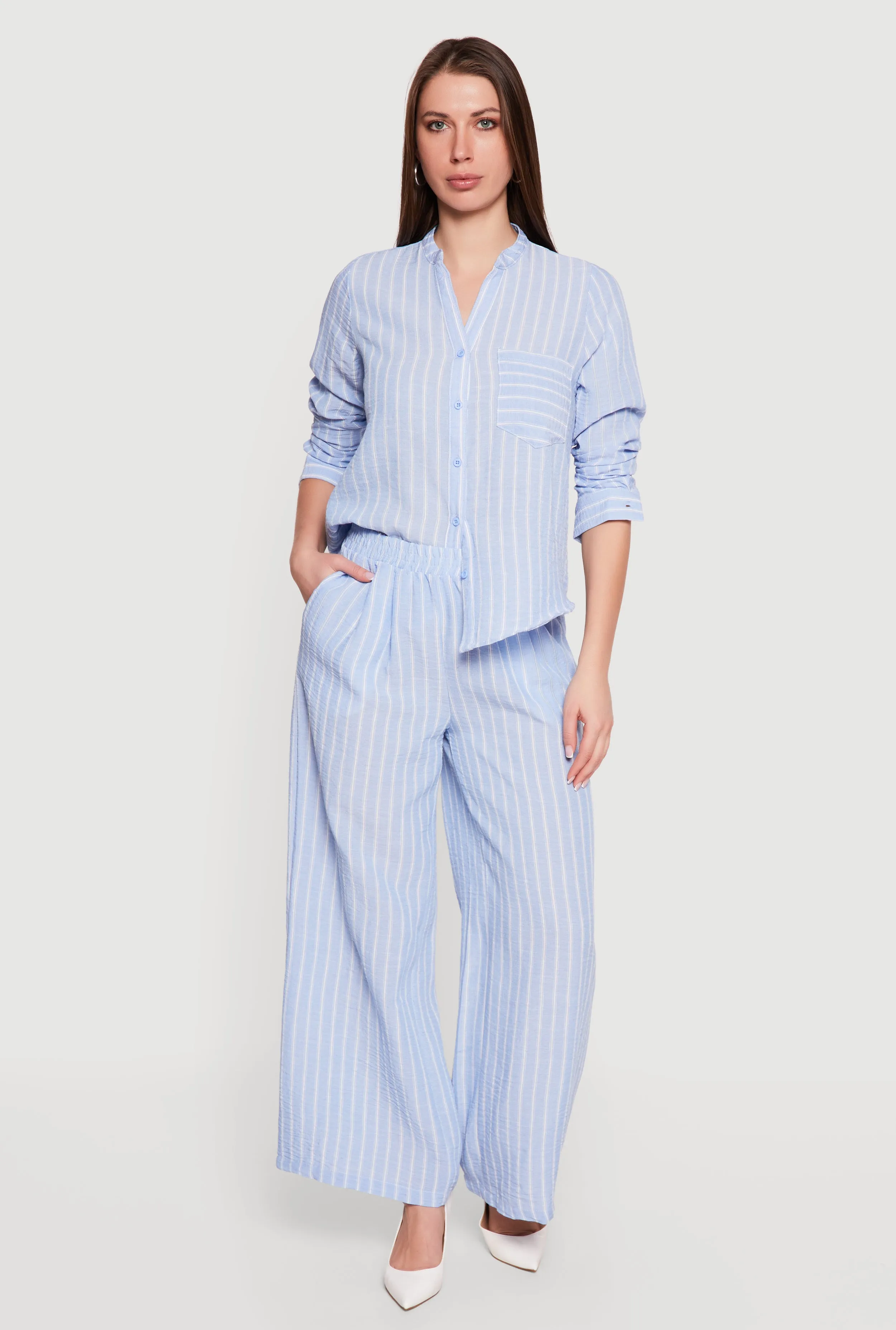 Striped Pull On Wide Leg Pants sold by Rainbow product image thumbnail 3