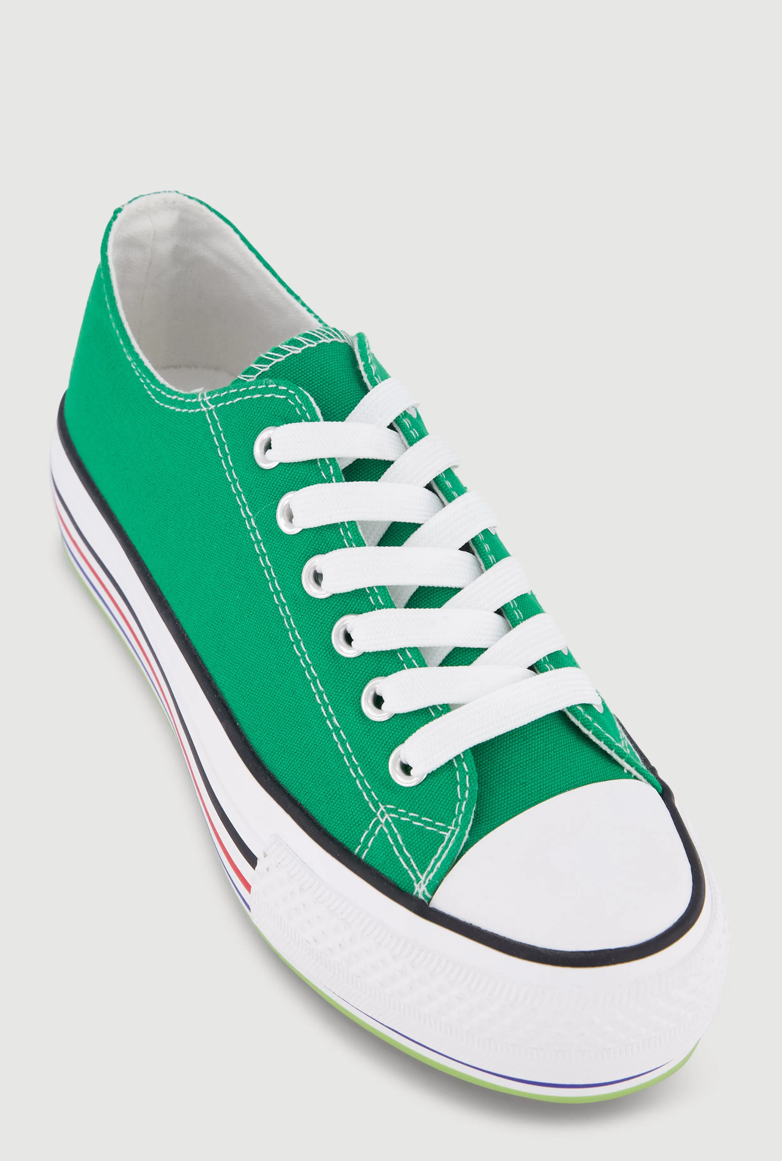 Low Top Lace Up Cap Toe Sneakers sold by Rainbow