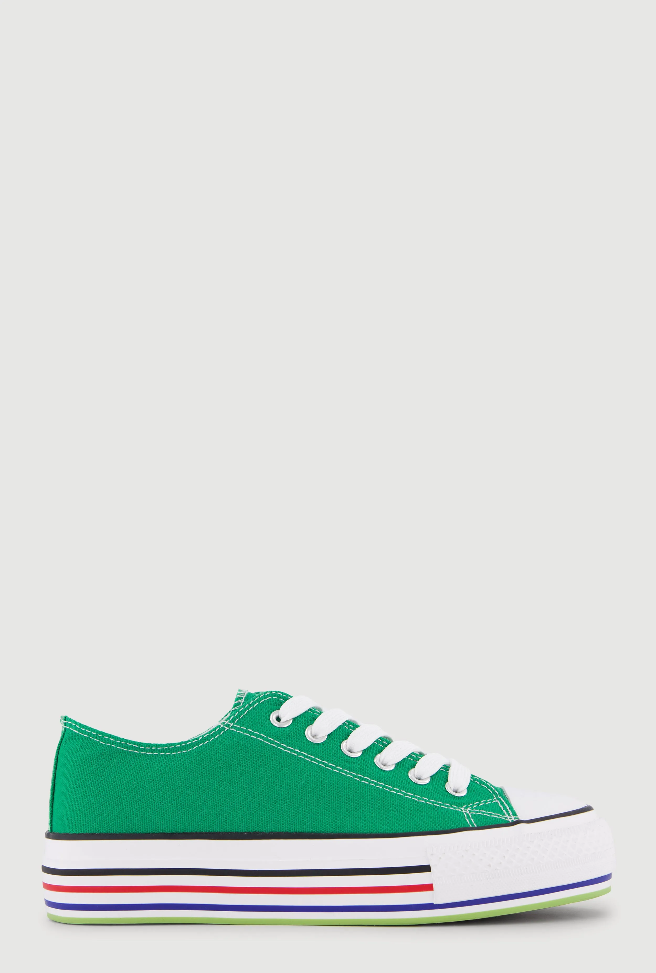 Low Top Lace Up Cap Toe Sneakers sold by Rainbow product image thumbnail 2