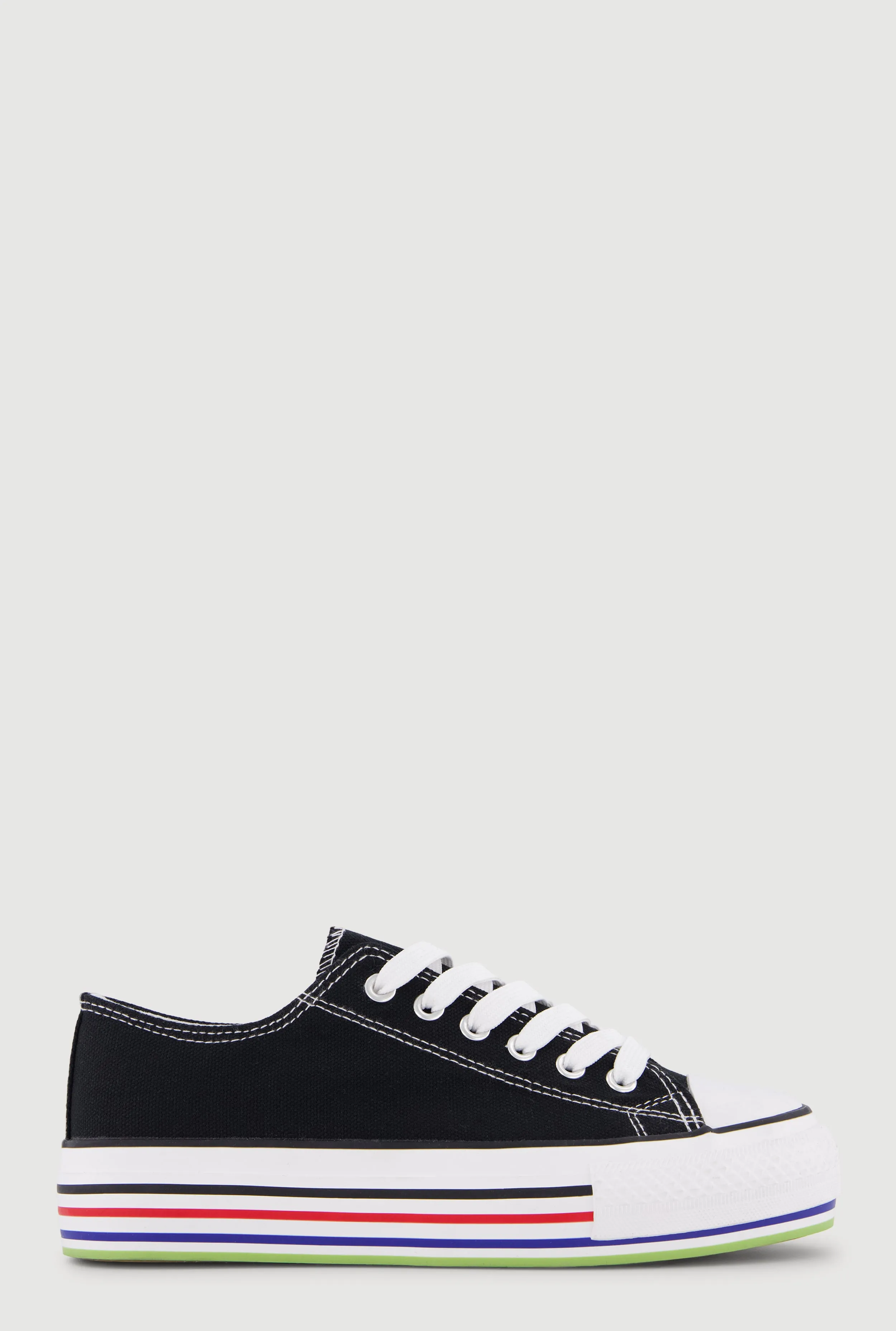 Low Top Lace Up Cap Toe Sneakers sold by Rainbow product image thumbnail 2