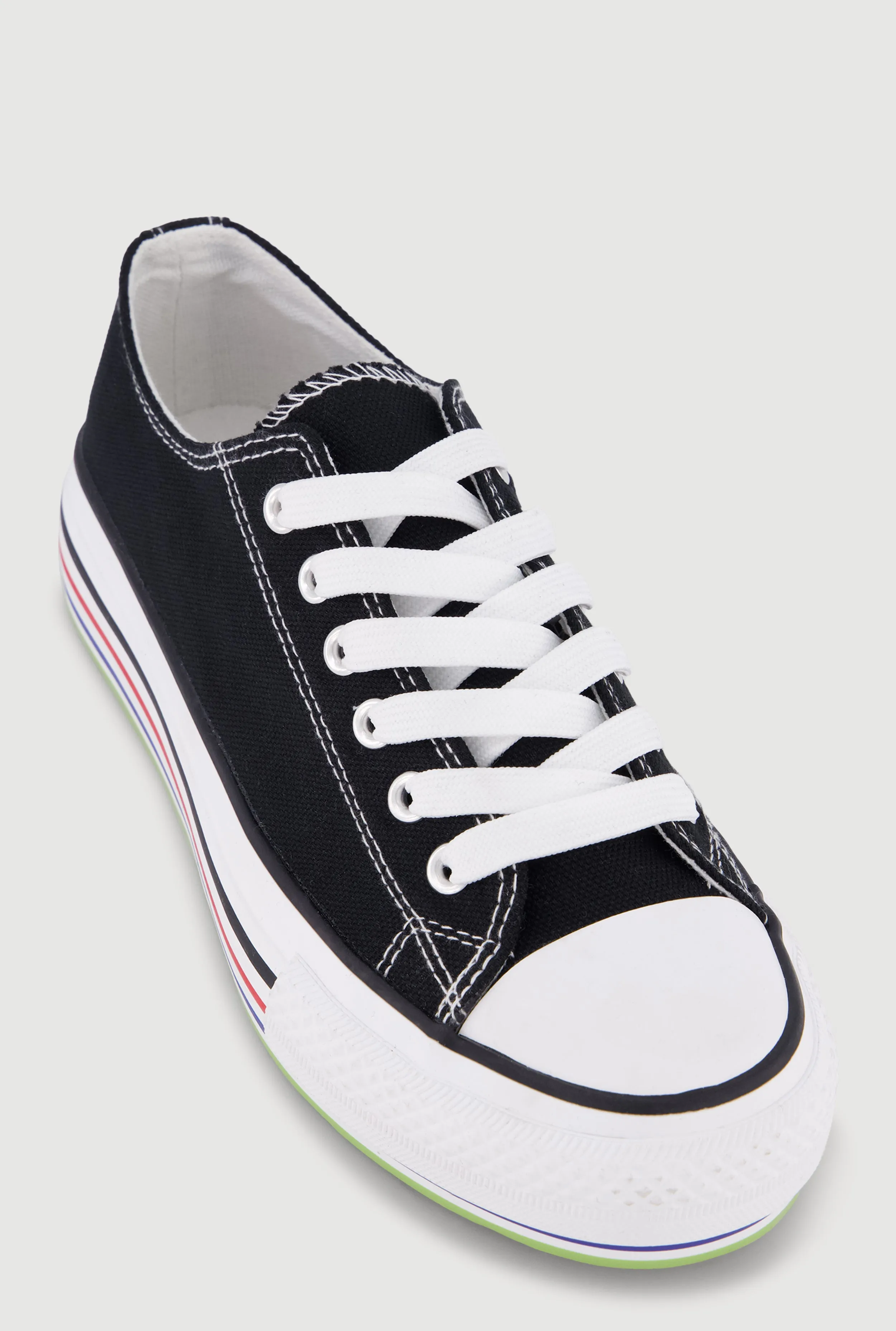 Low Top Lace Up Cap Toe Sneakers sold by Rainbow