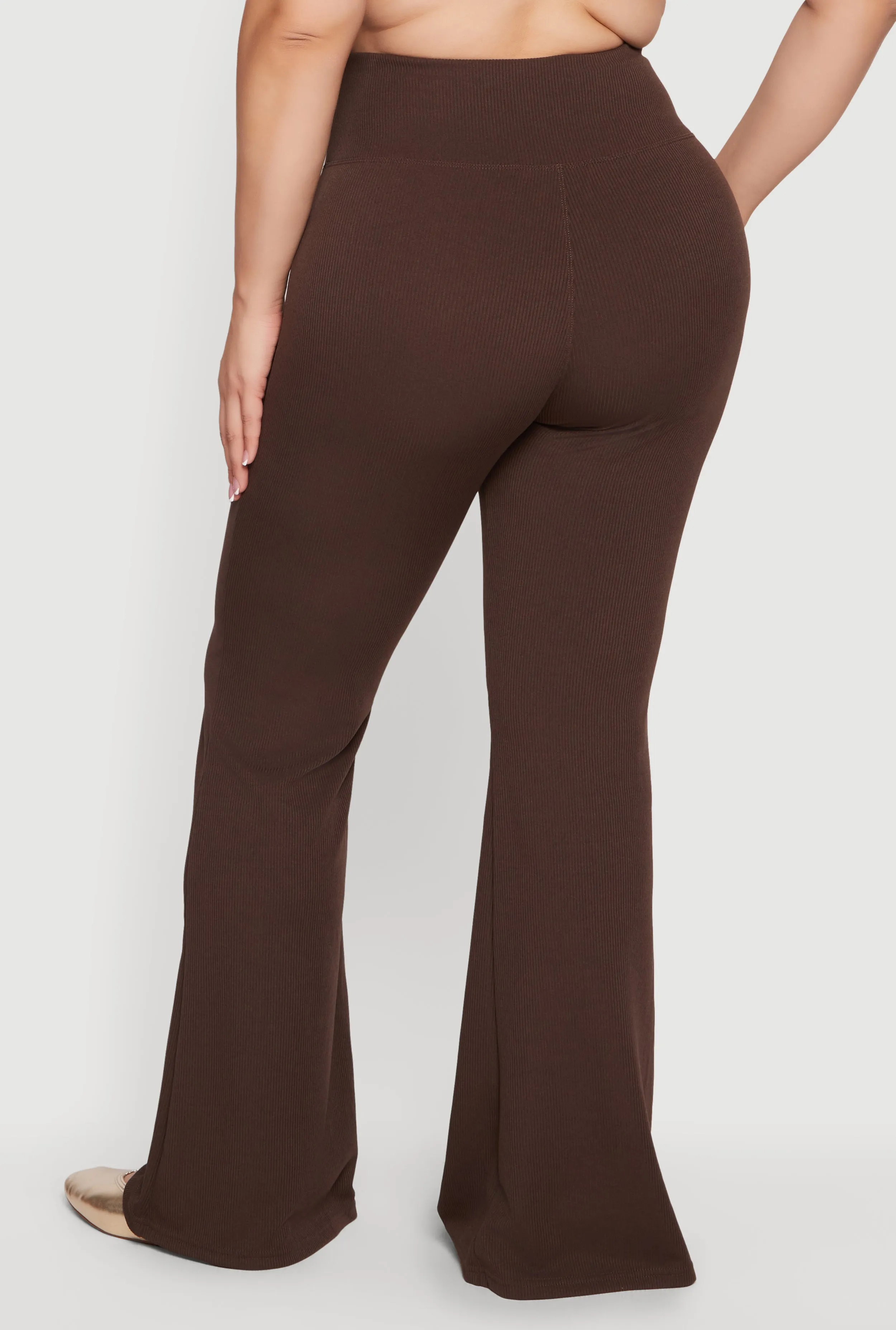 Plus Size High Waisted Flare Leg Pants sold by Rainbow product image thumbnail 5