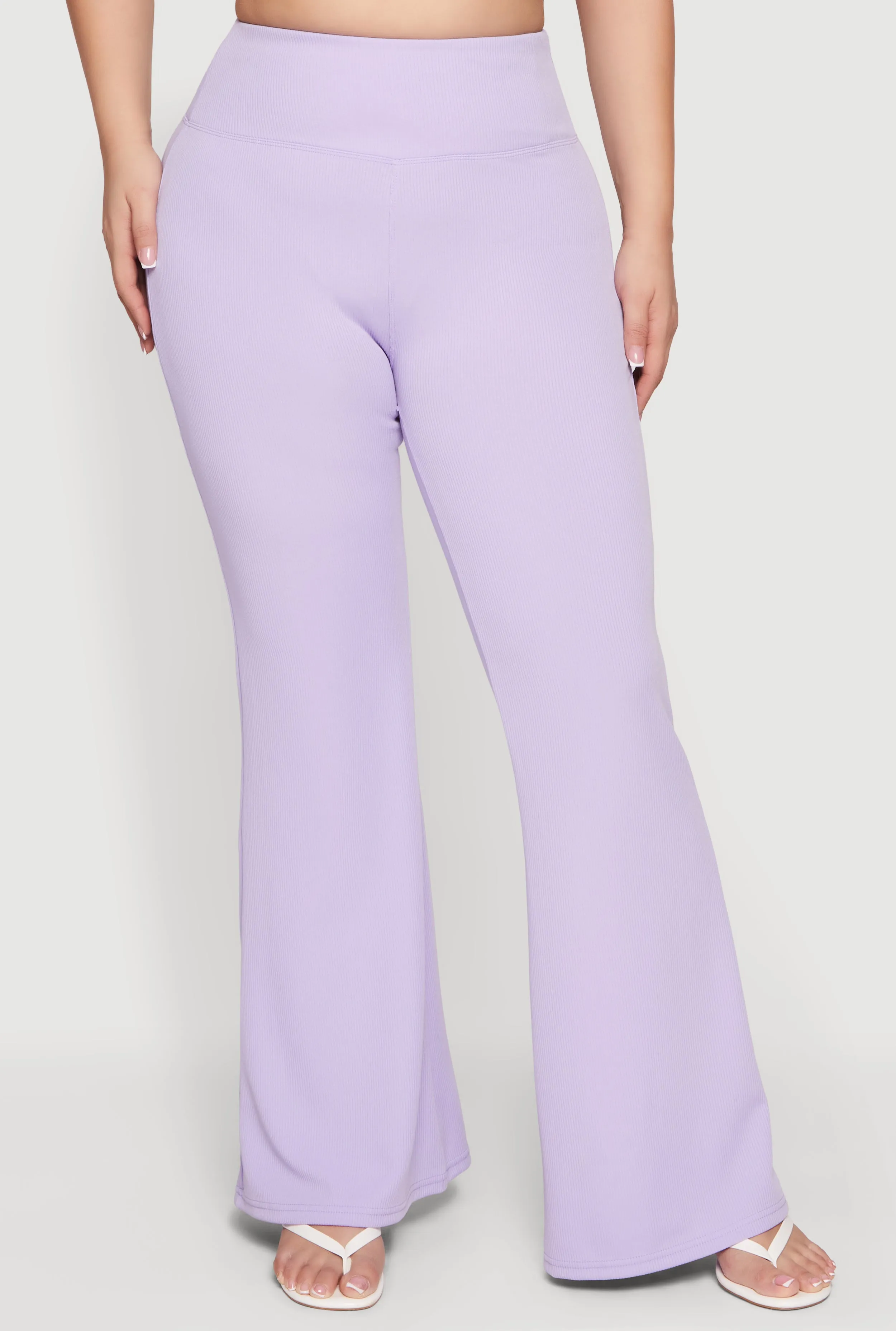 Plus Size High Waisted Flare Leg Pants sold by Rainbow product image thumbnail 3