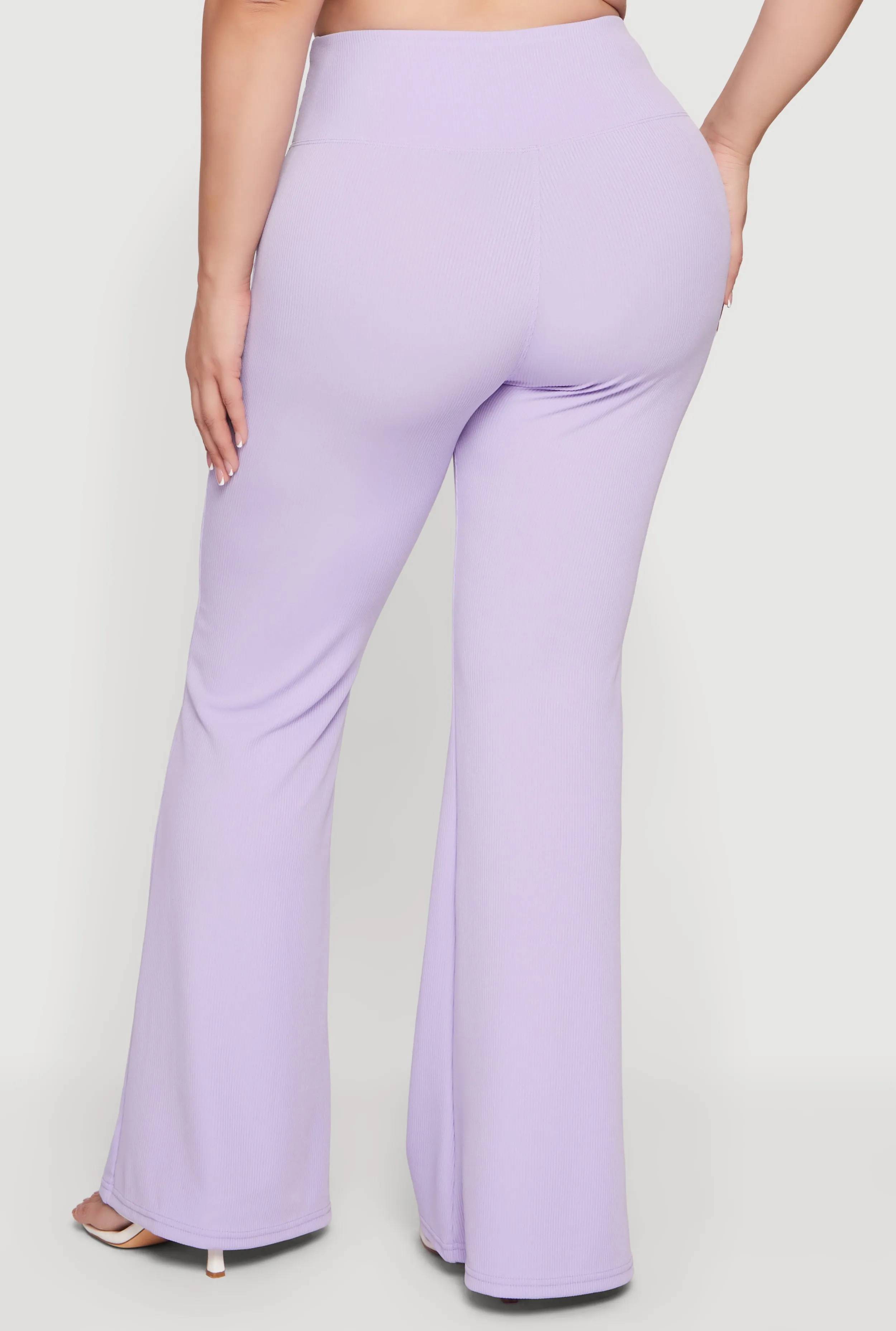 Plus Size High Waisted Flare Leg Pants sold by Rainbow product image thumbnail 5