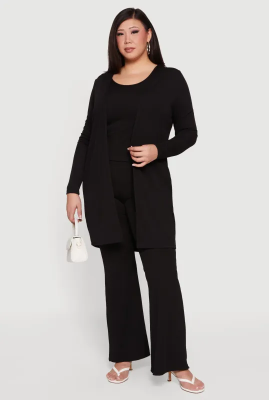 Plus Size Scoop Neck Tank Top and Duster sold by Rainbow