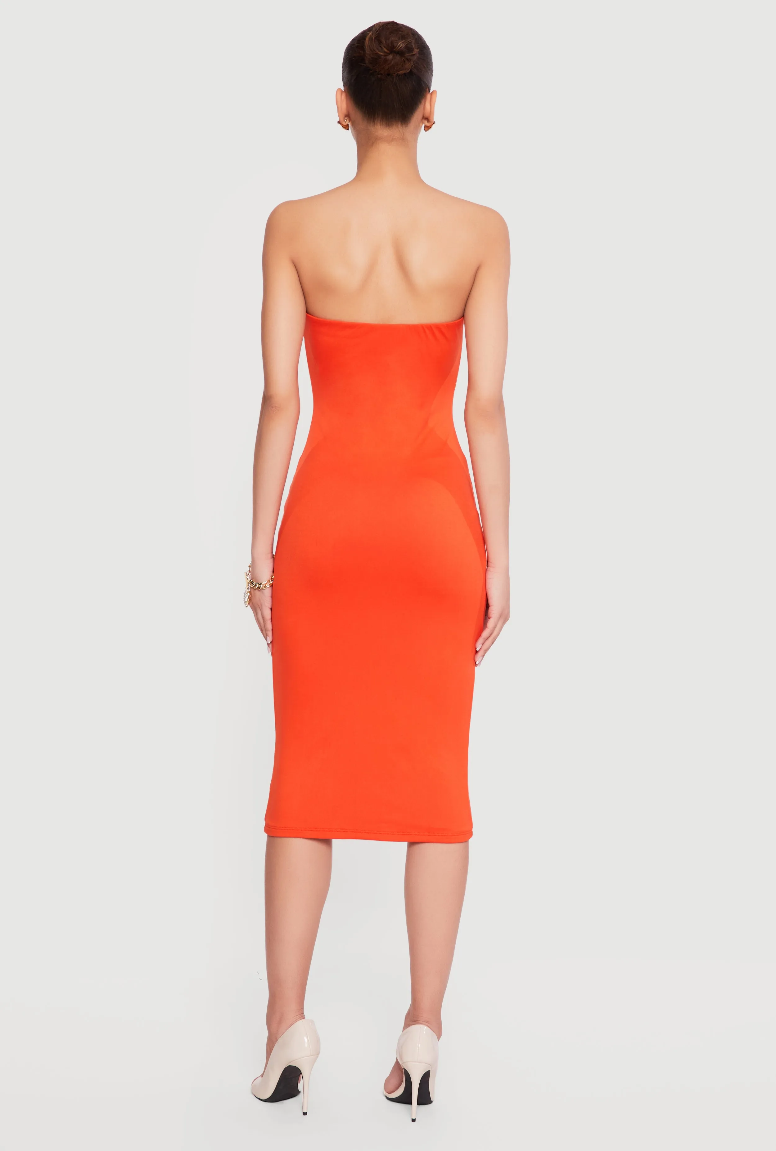 Solid Midi Tube Dress sold by Rainbow product image thumbnail 3