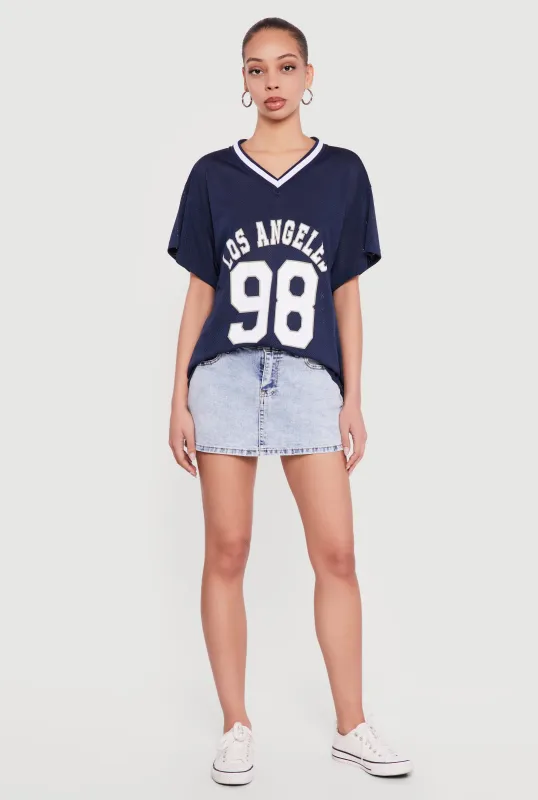 Los Angeles 98 Graphic Football Jersey made by iris