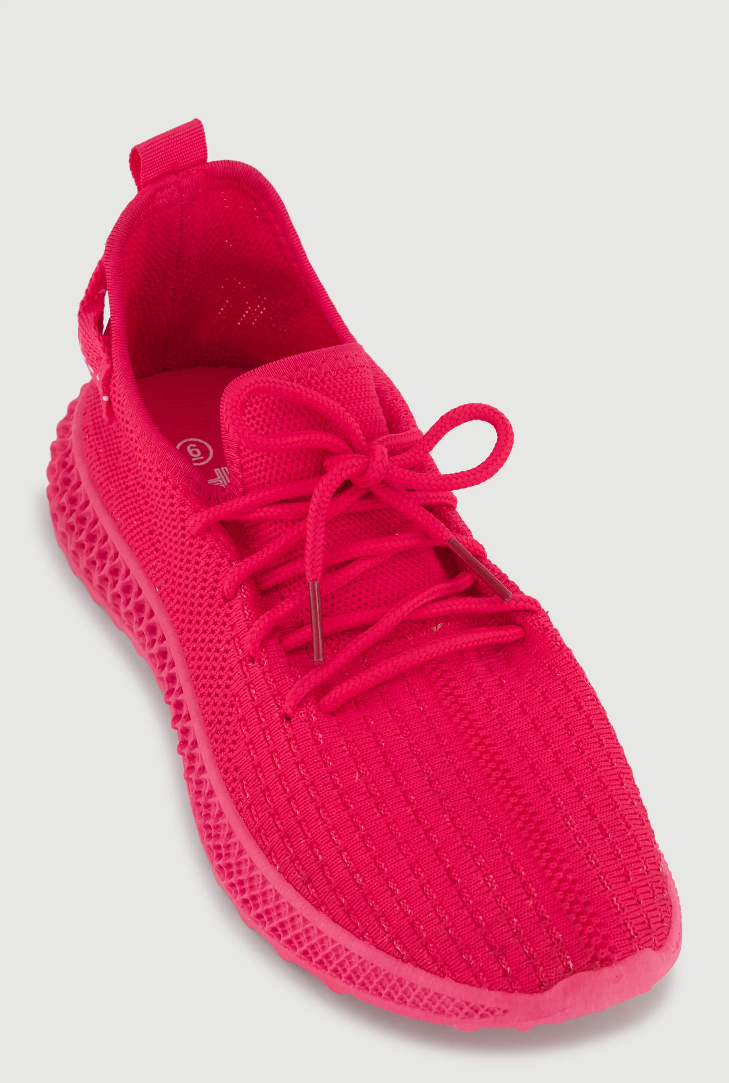 Textured Knit Low Top Lace Up Sneakers sold by Rainbow