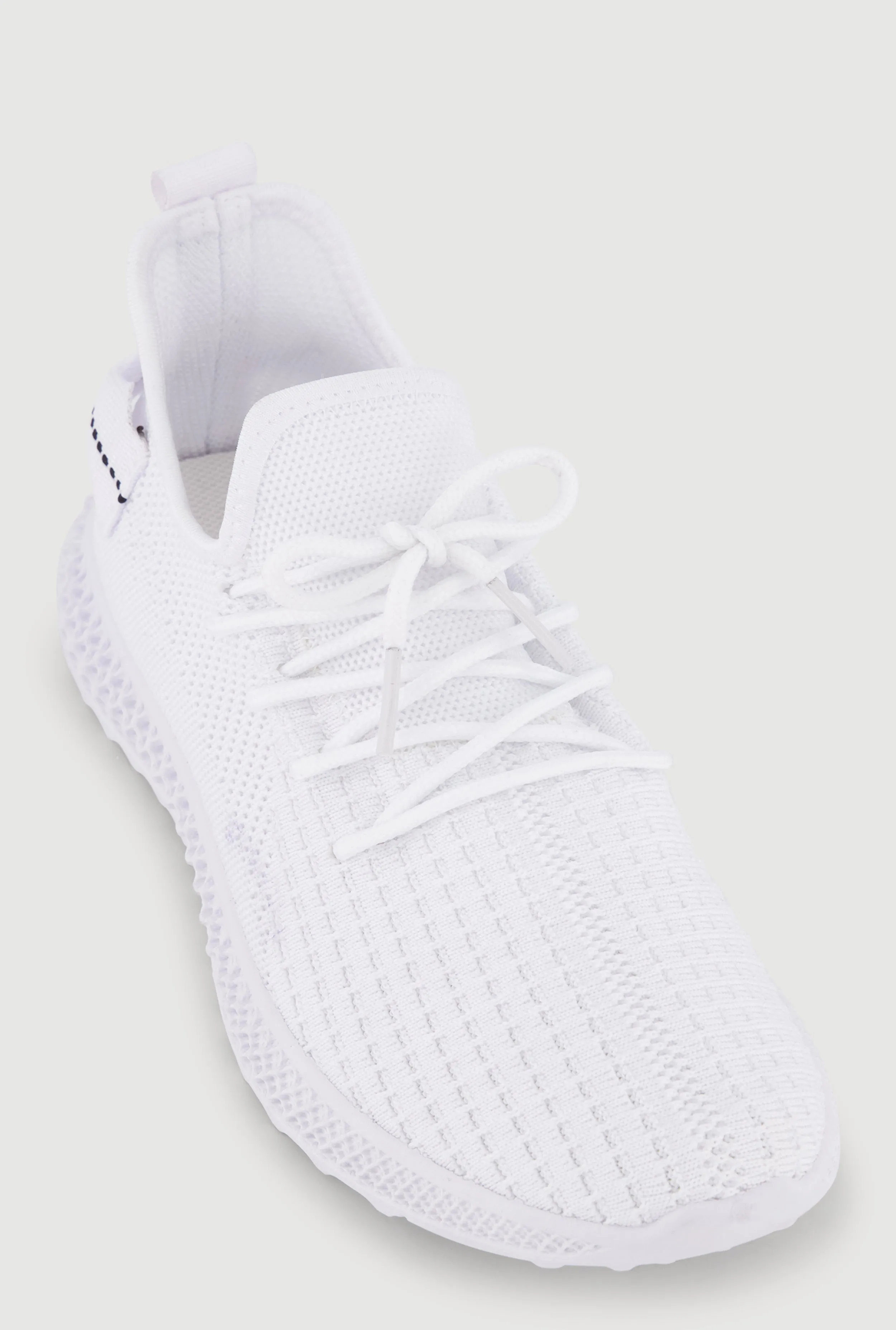 Textured Knit Low Top Lace Up Sneakers sold by Rainbow