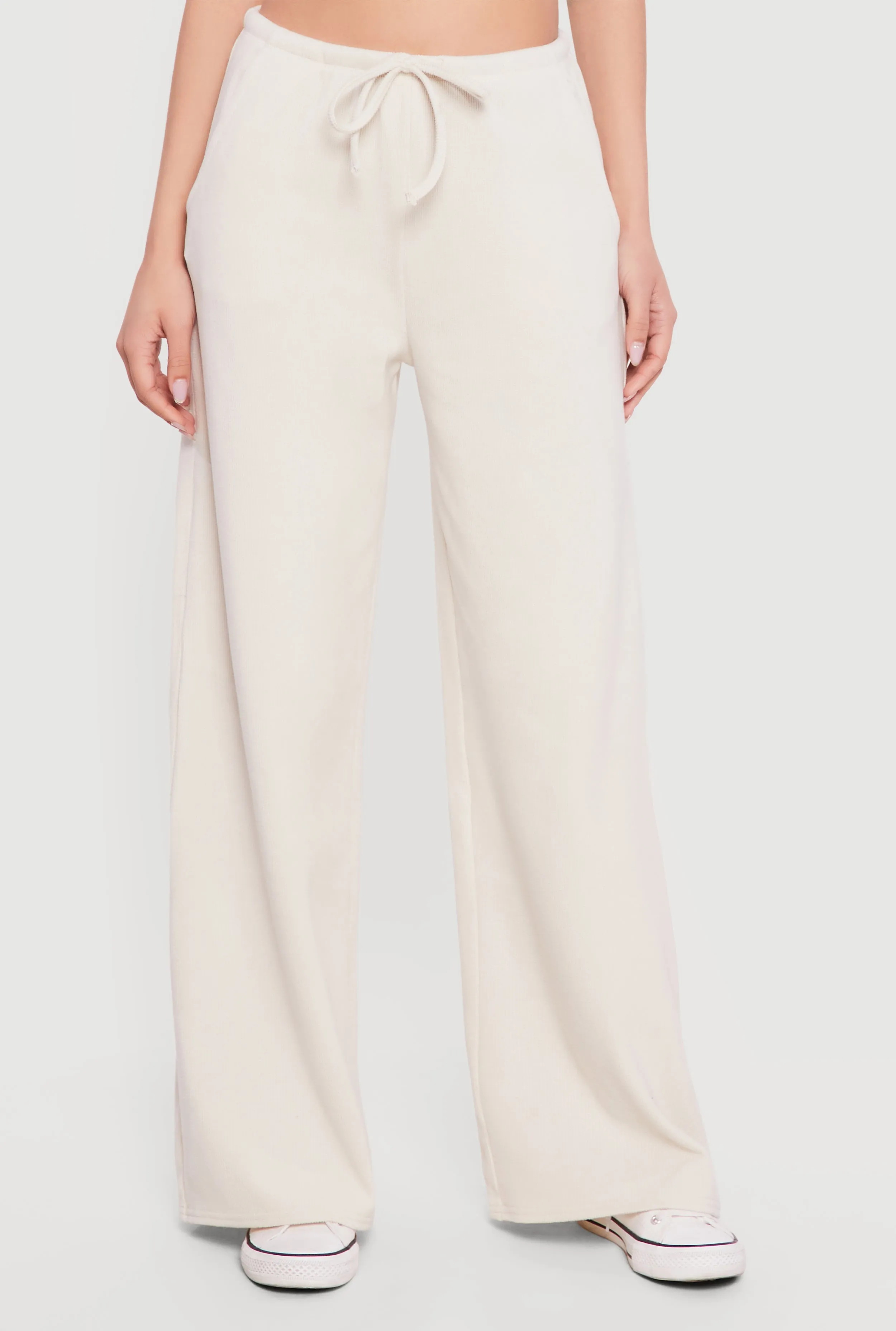 Brushed Knit Wide Leg Drawstring Pants sold by Rainbow product image thumbnail 3