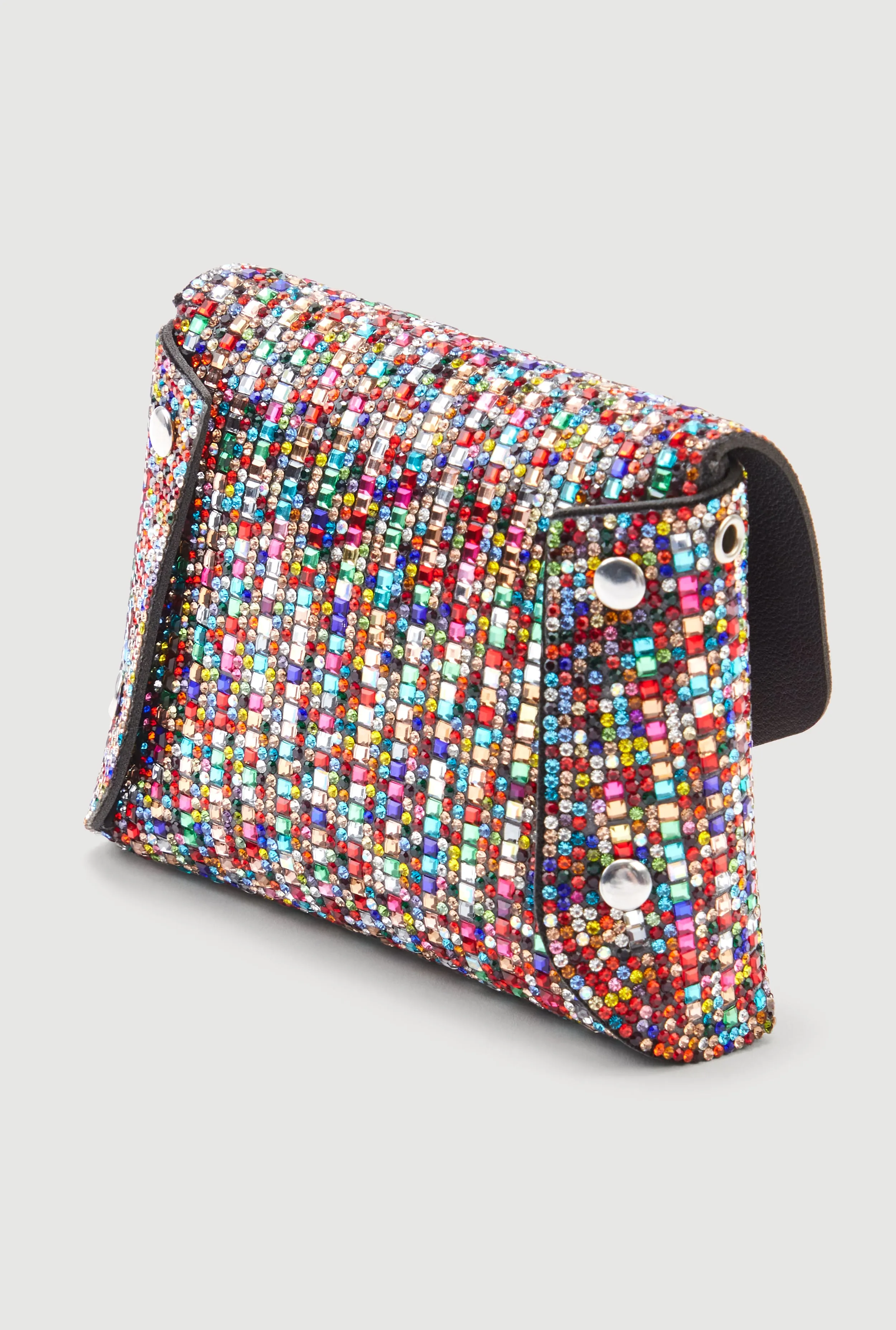 Mini Rhinestone Convertible Envelope Clutch sold by Rainbow product image thumbnail 5