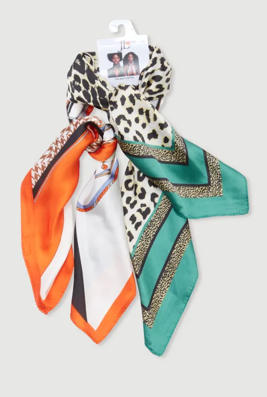 Printed Pattern Multiway Scarf 2 Pack sold by Rainbow