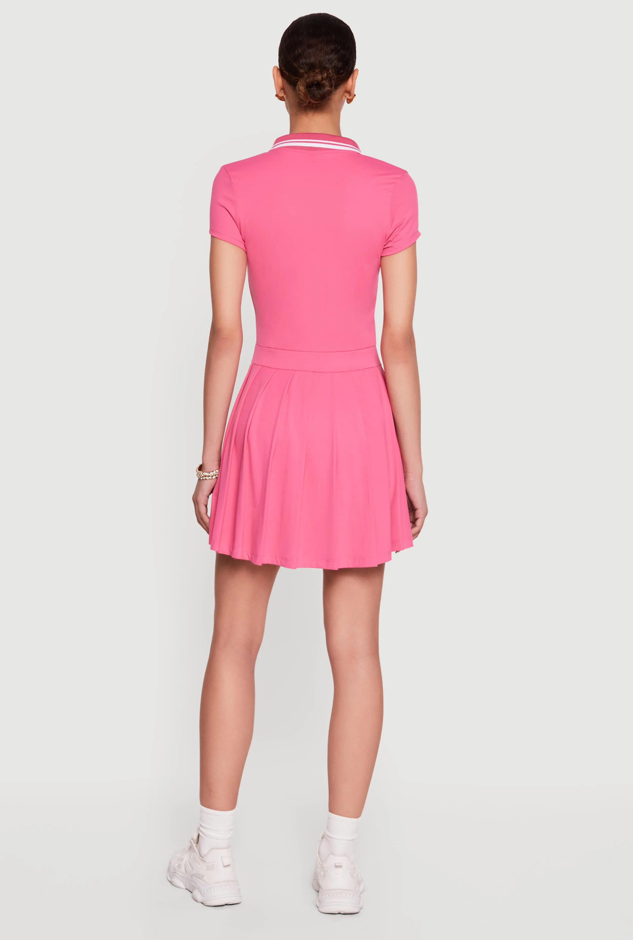 Half Zip Front Polo Skater Dress sold by Rainbow product image thumbnail 3