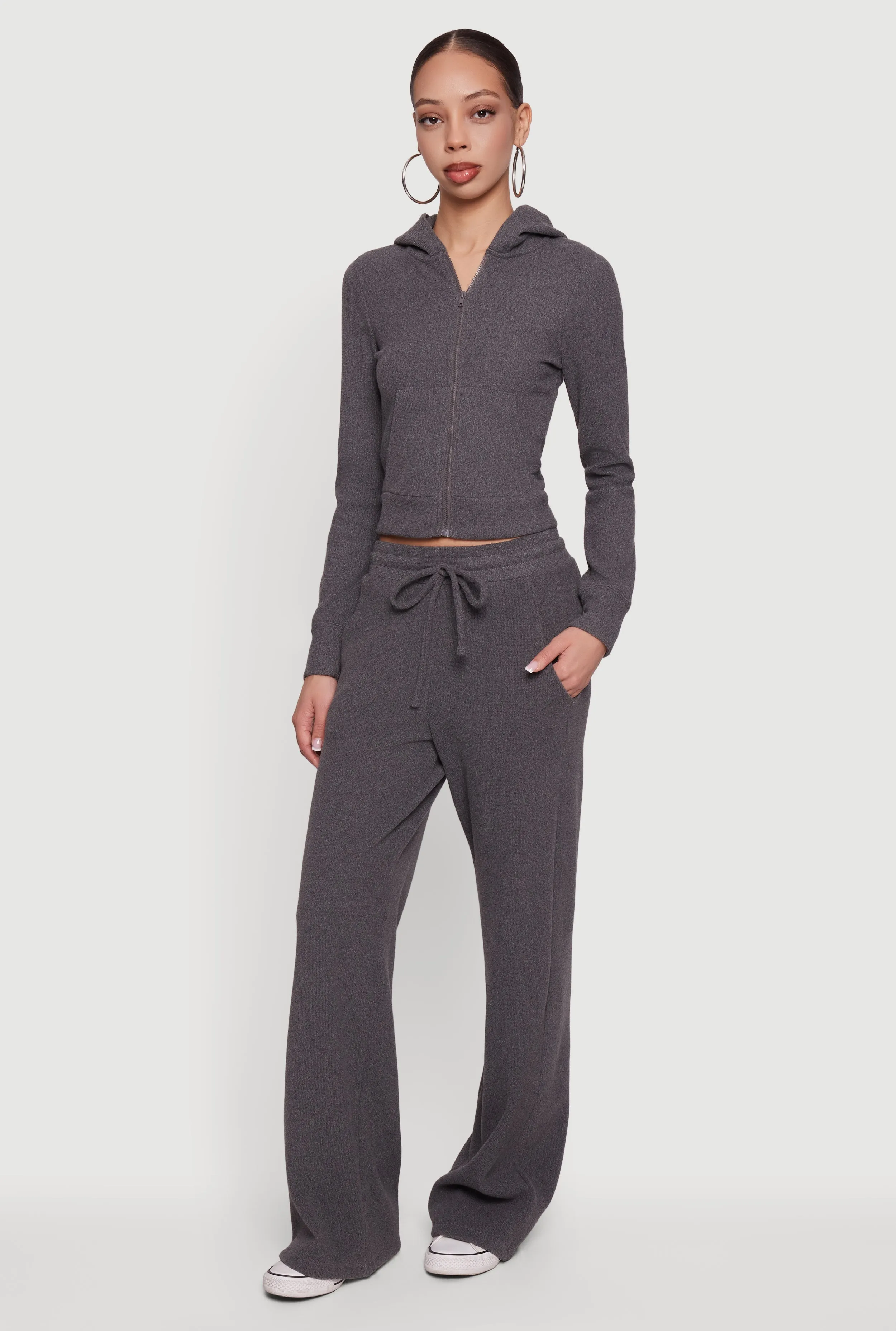 Waffle Knit Drawstring Waist Pants sold by Rainbow