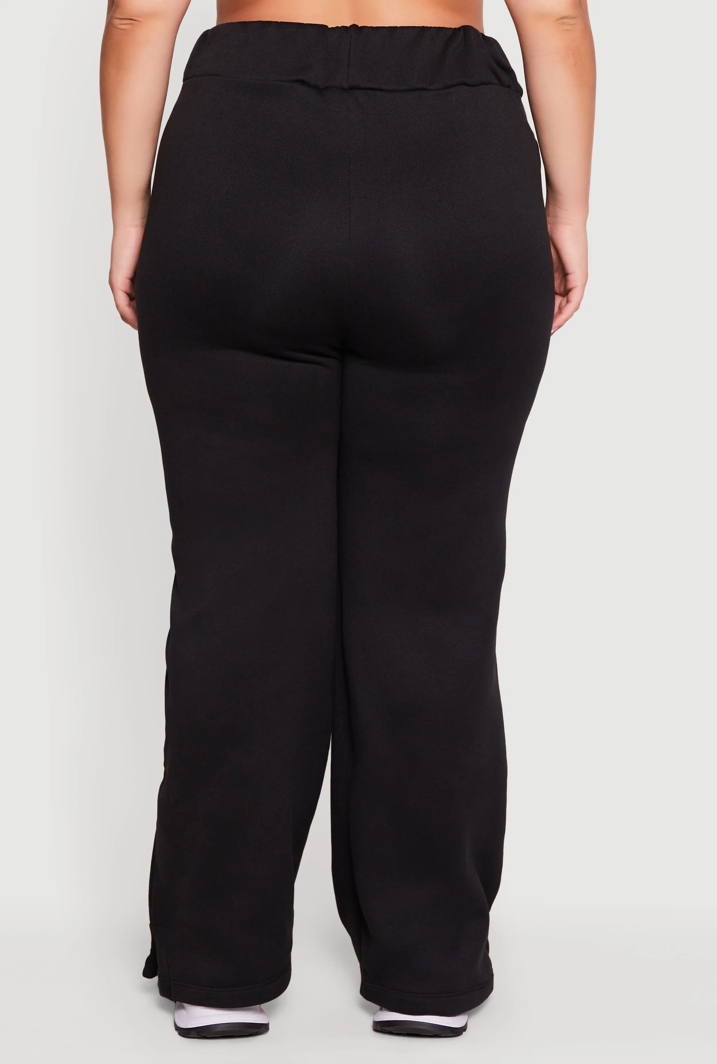 Plus Size High Waisted Side Slit Sweatpants sold by Rainbow product image thumbnail 5