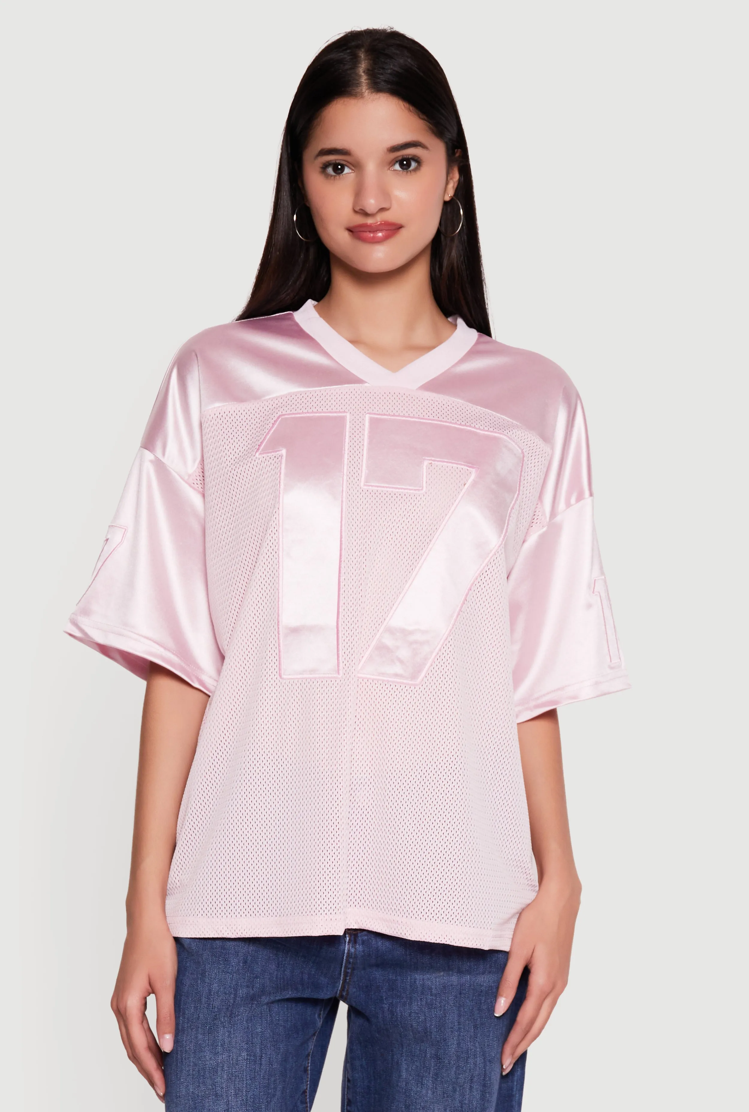 Satin Embroidered Patch Graphic Football Jersey sold by Rainbow product image thumbnail 2