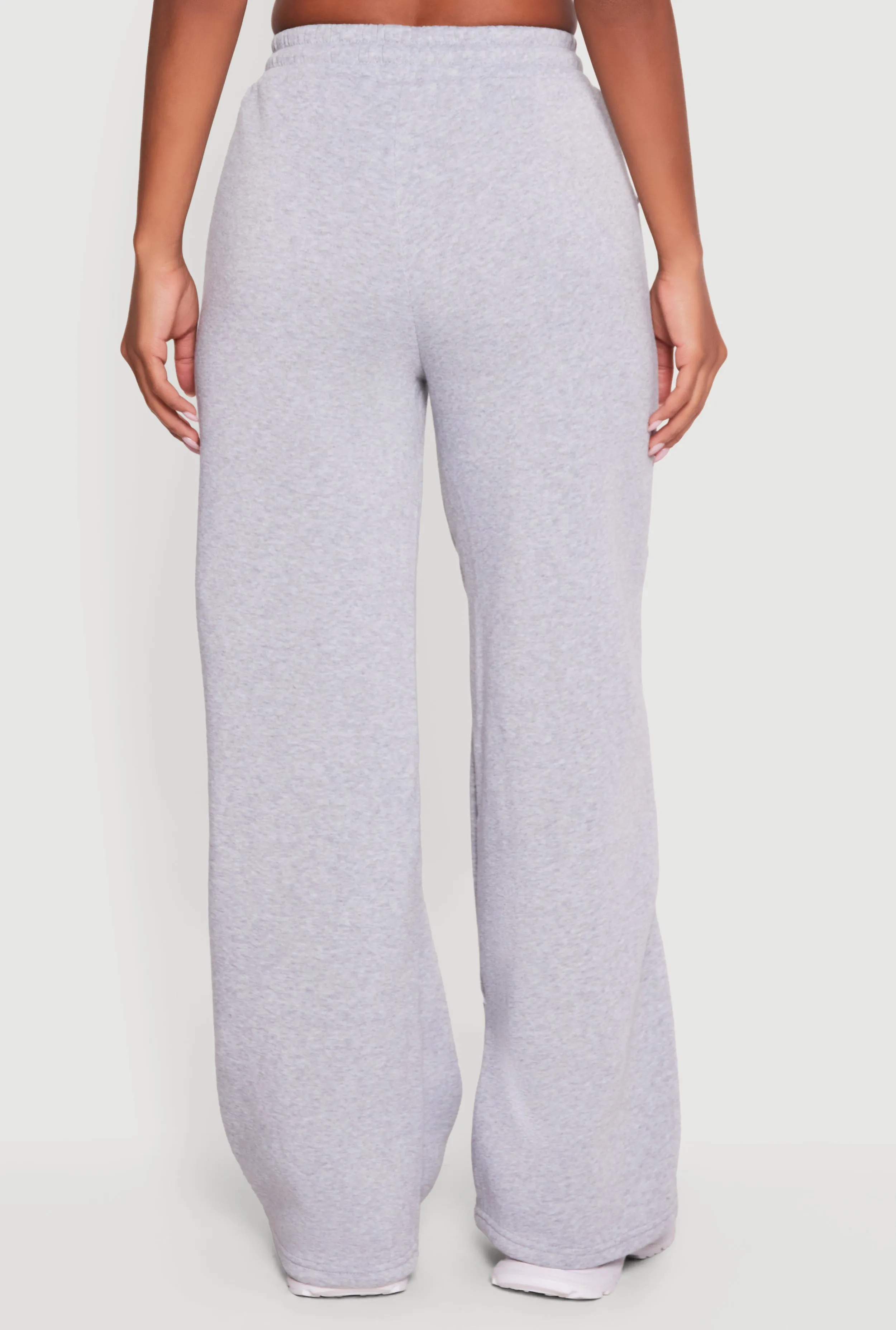 Contrast Trim Drawstring Waist Wide Leg Sweatpants sold by Rainbow product image thumbnail 5